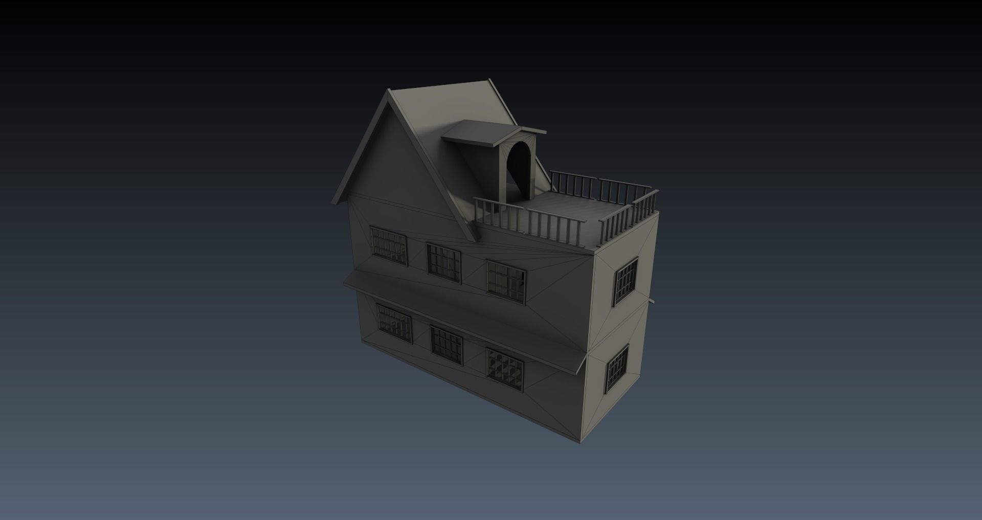 Low-Poly Horror Attic Pack Low-poly 3D model_28