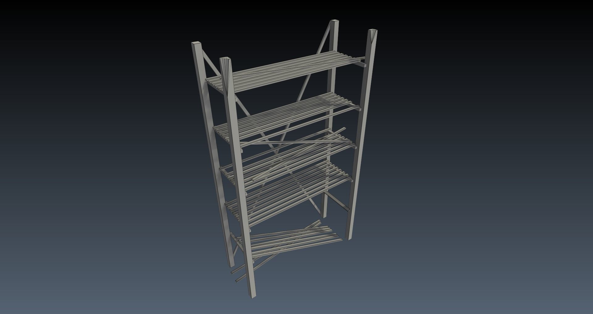 Low-Poly Horror Attic Pack Low-poly 3D model_51