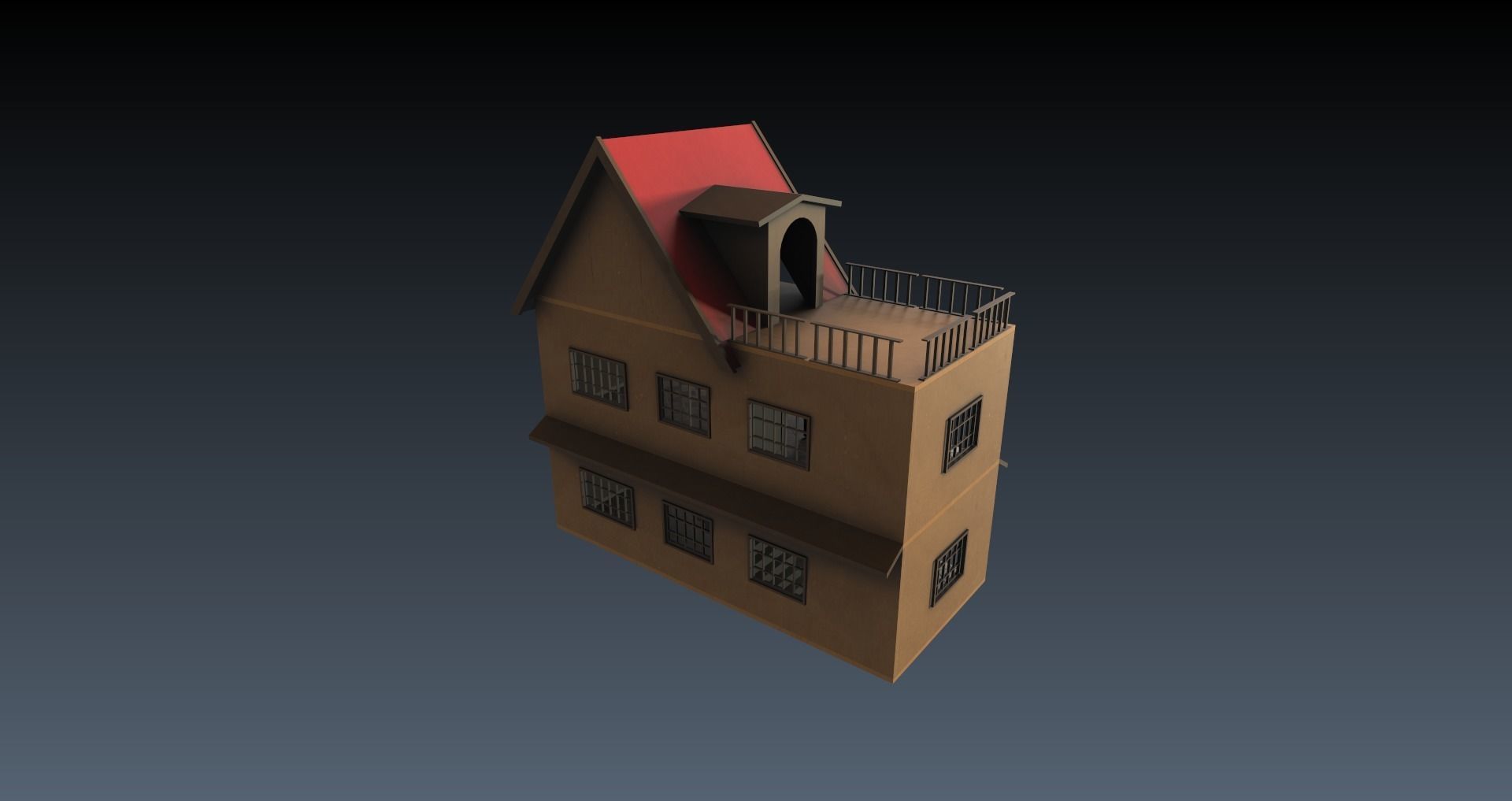 Low-Poly Horror Attic Pack Low-poly 3D model_26