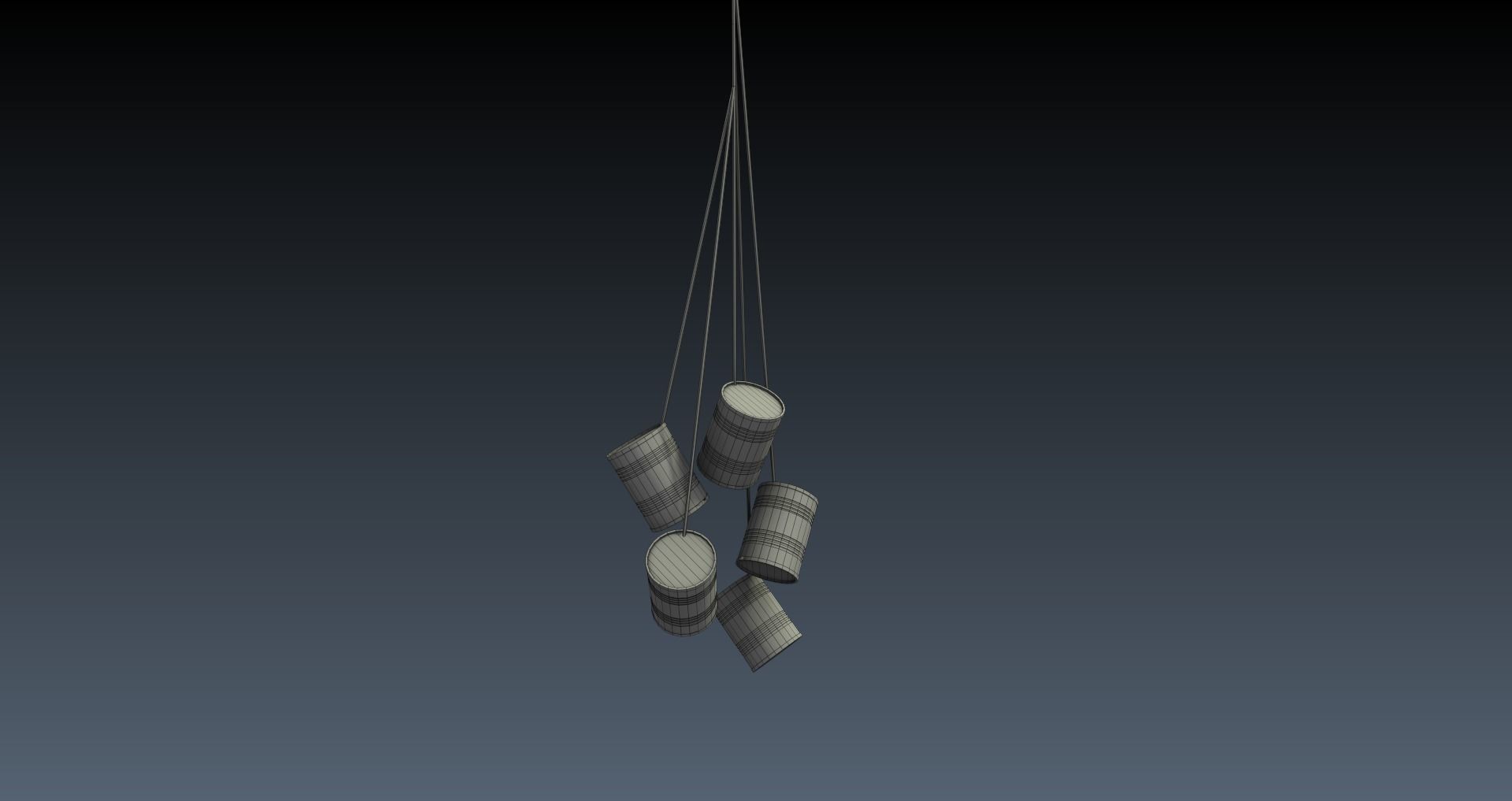 Low-Poly Horror Attic Pack Low-poly 3D model_11