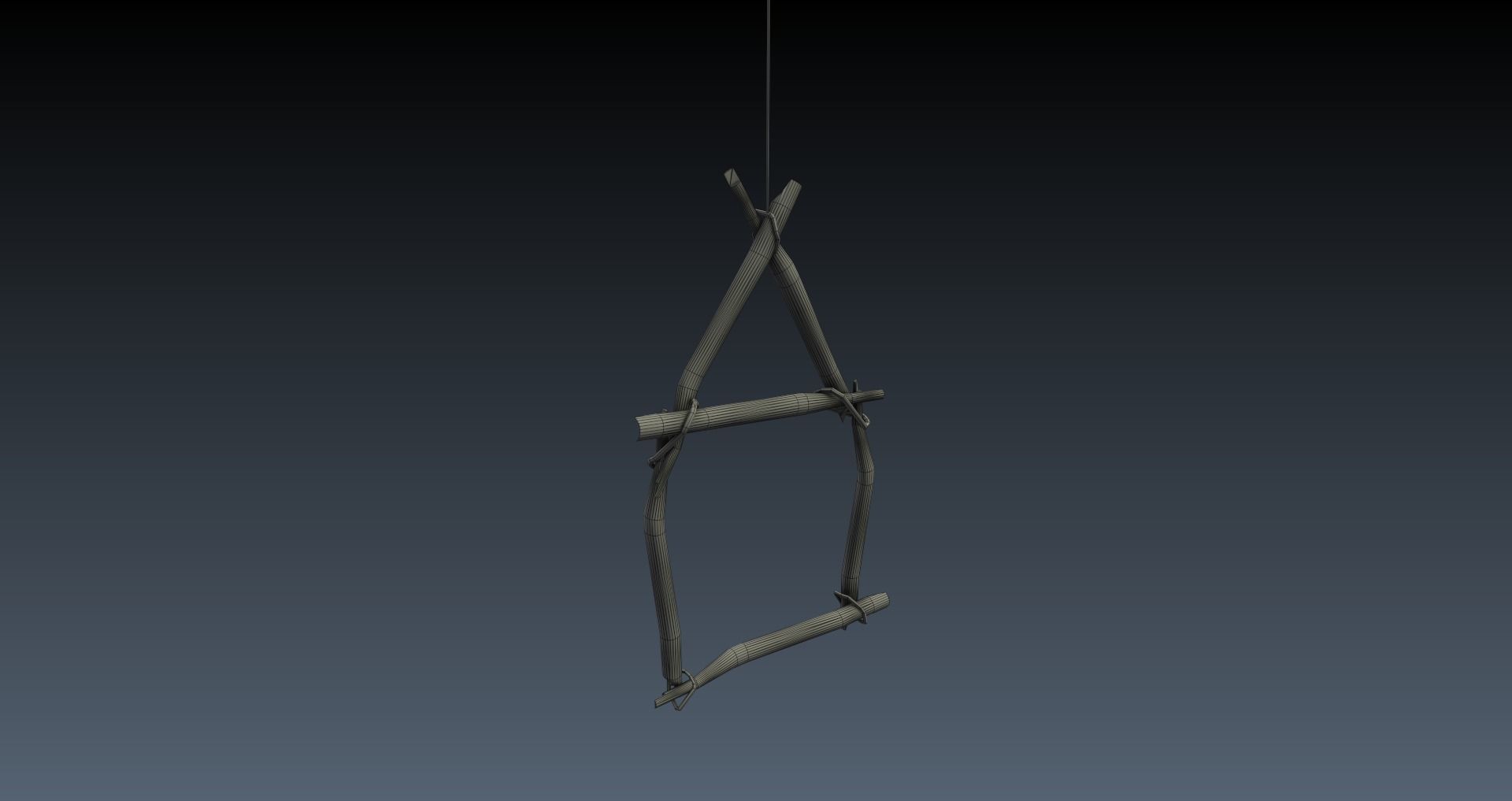 Low-Poly Horror Attic Pack Low-poly 3D model_55