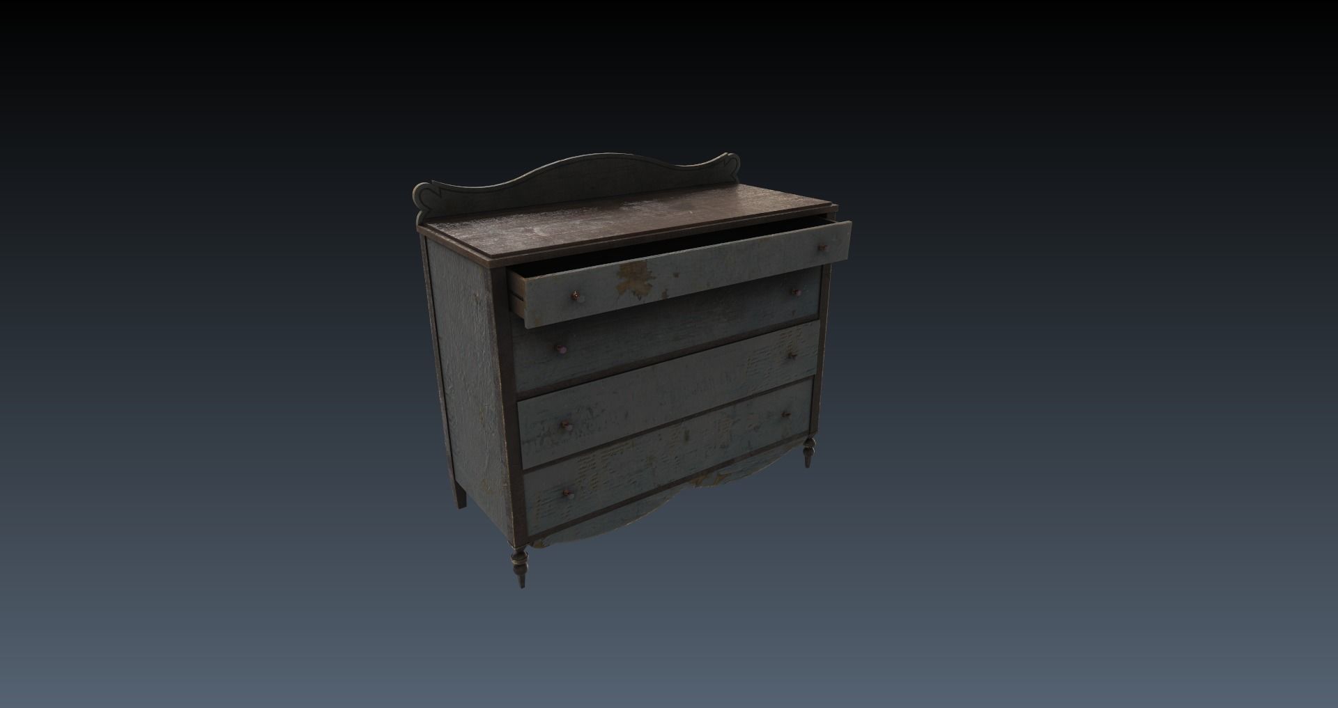 Low-Poly Horror Attic Pack Low-poly 3D model_20