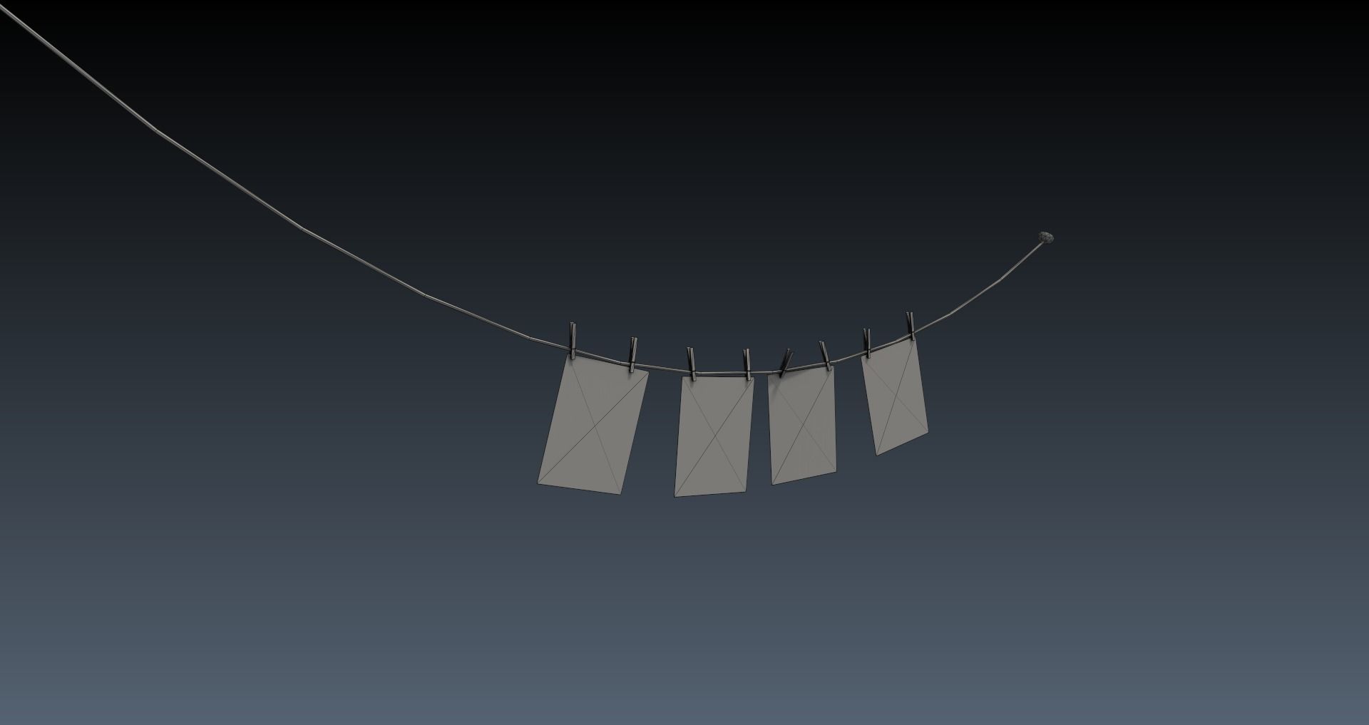 Low-Poly Horror Attic Pack Low-poly 3D model_41