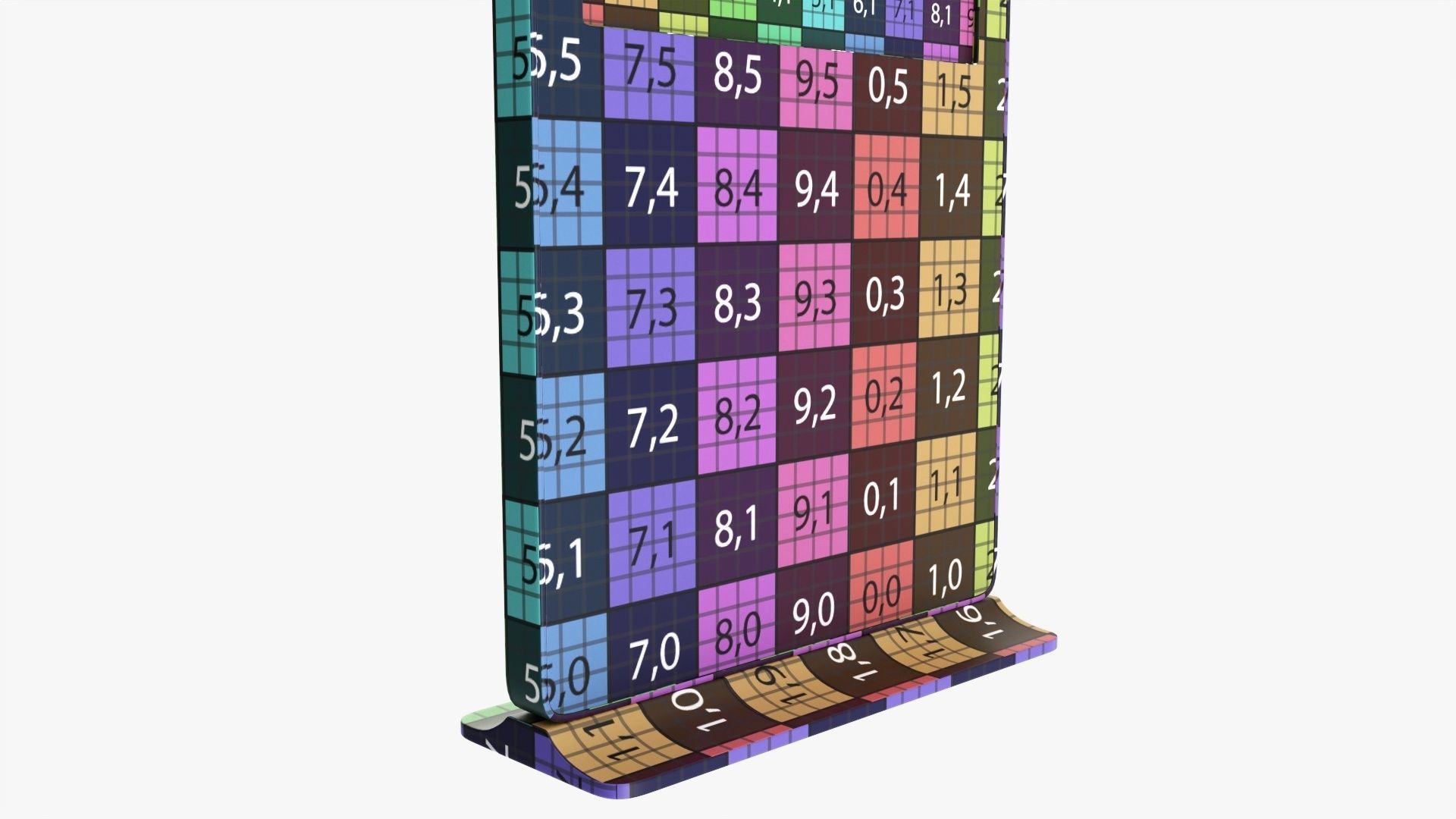 Advertising display LCD mockup 3D model_11