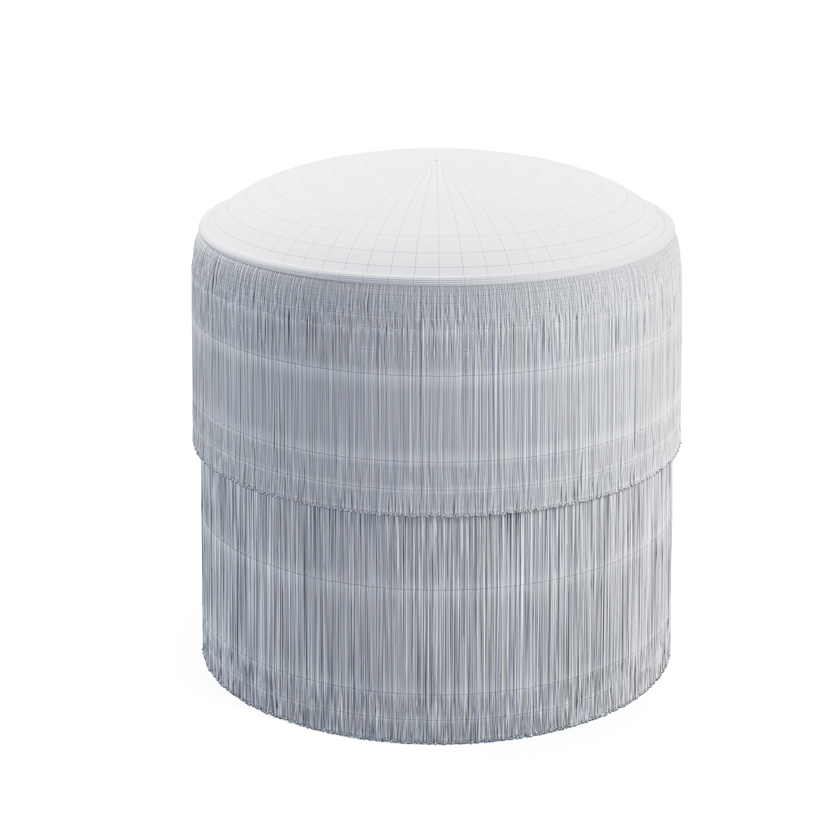 Fringes Ottoman 3D model_1