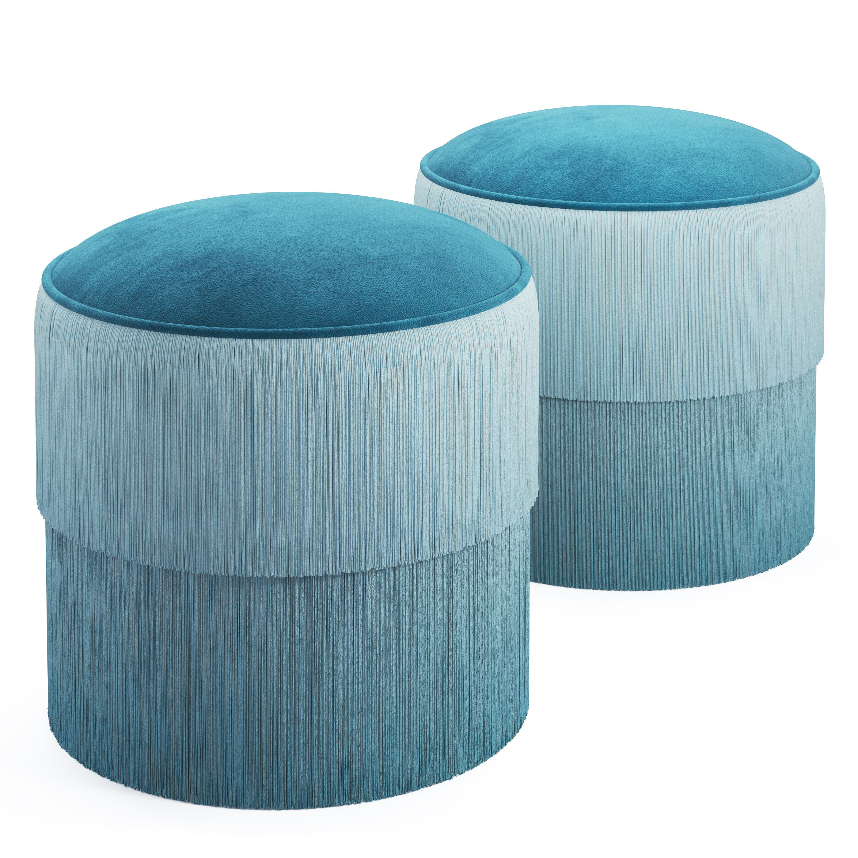 Fringes Ottoman 3D model_4