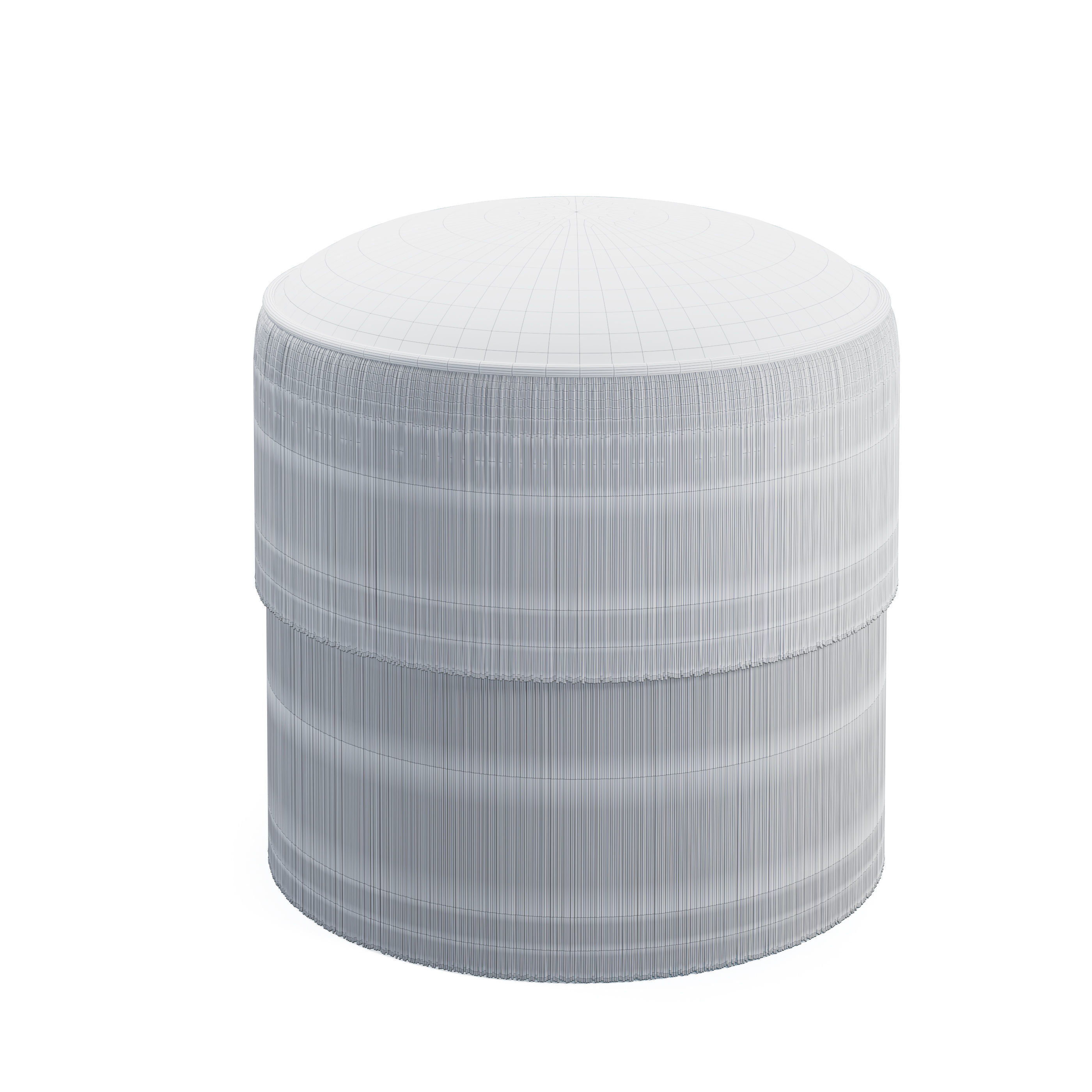 Fringes Ottoman 3D model_3