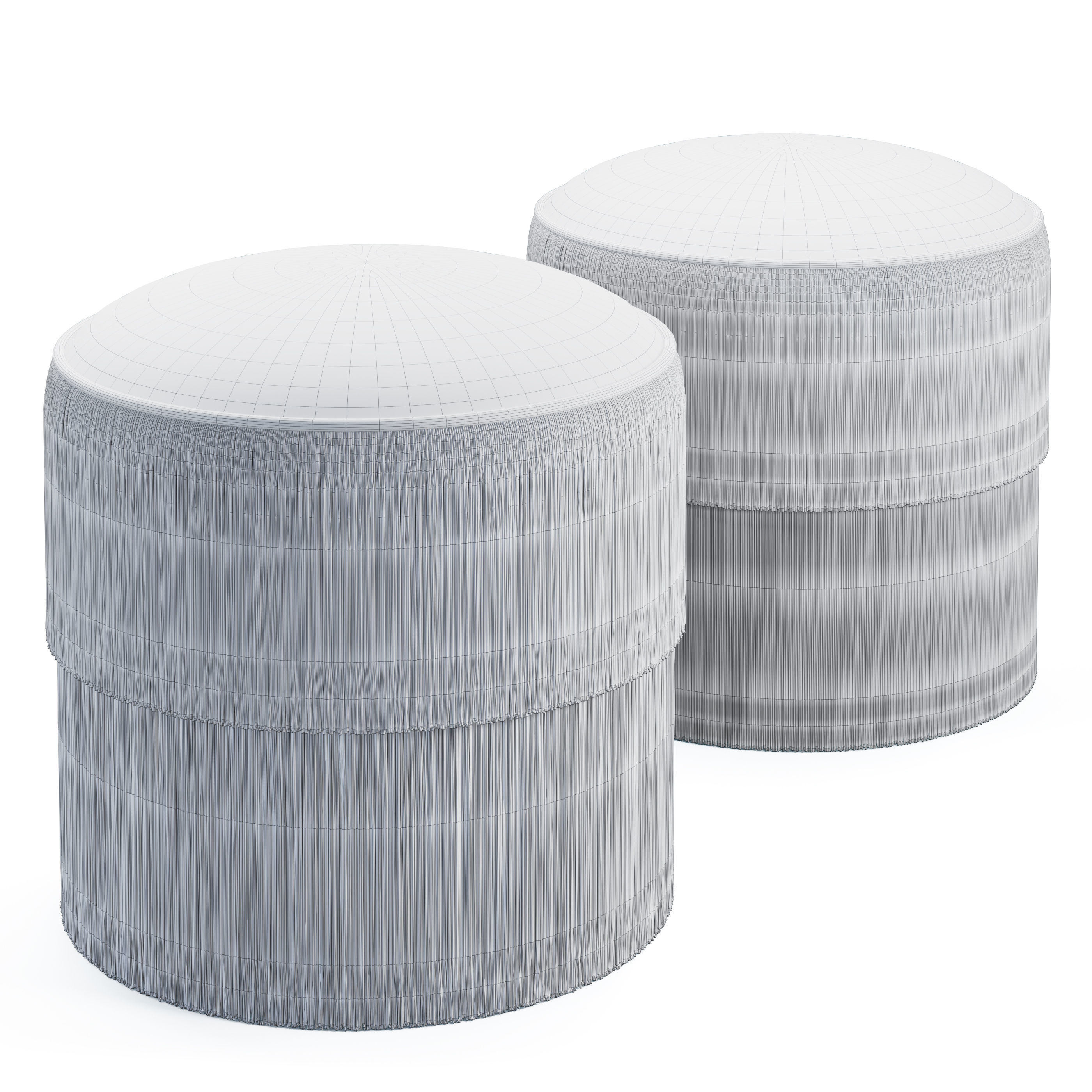 Fringes Ottoman 3D model_6