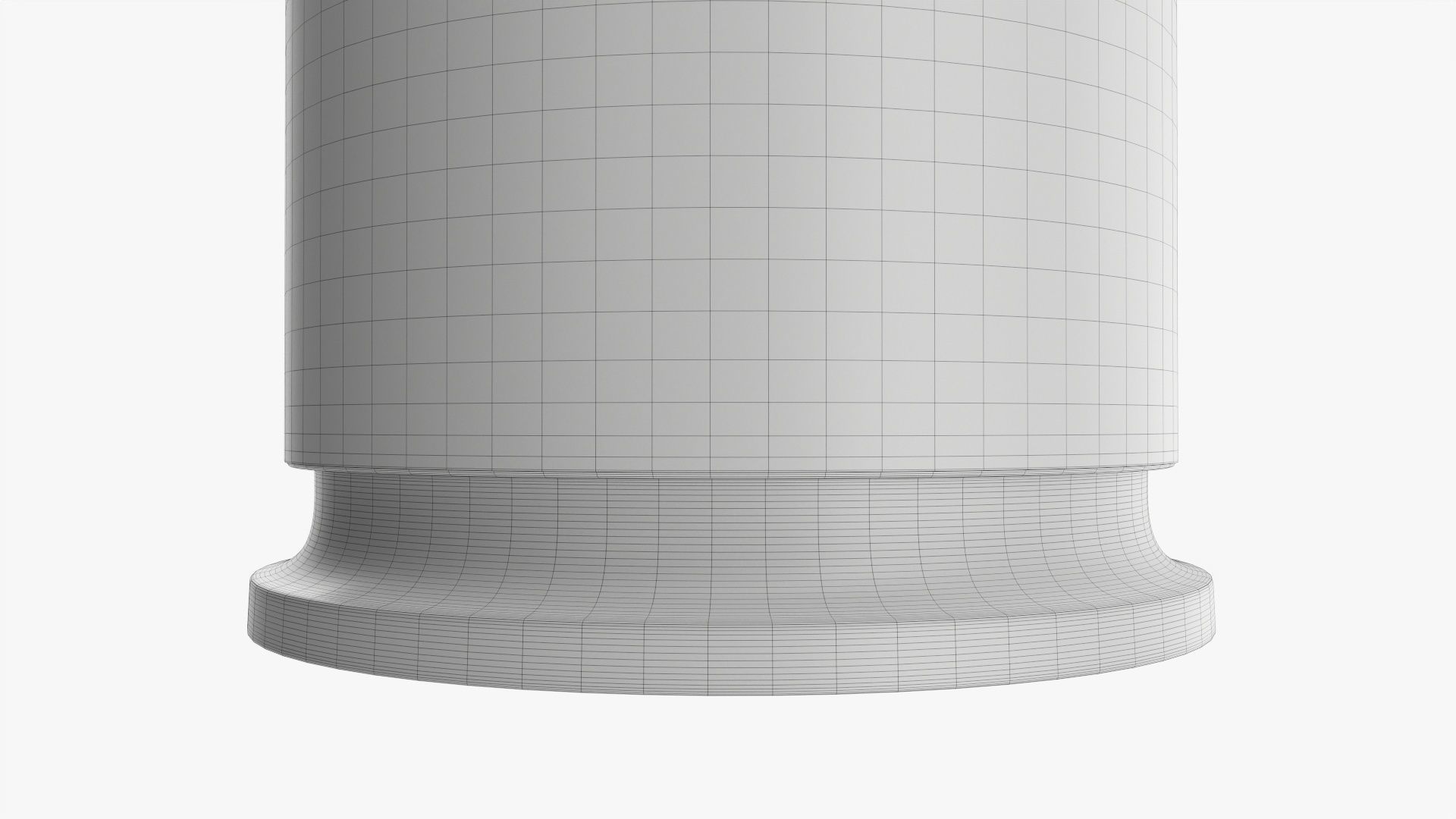 Advertising poster column mockup 3D model_7