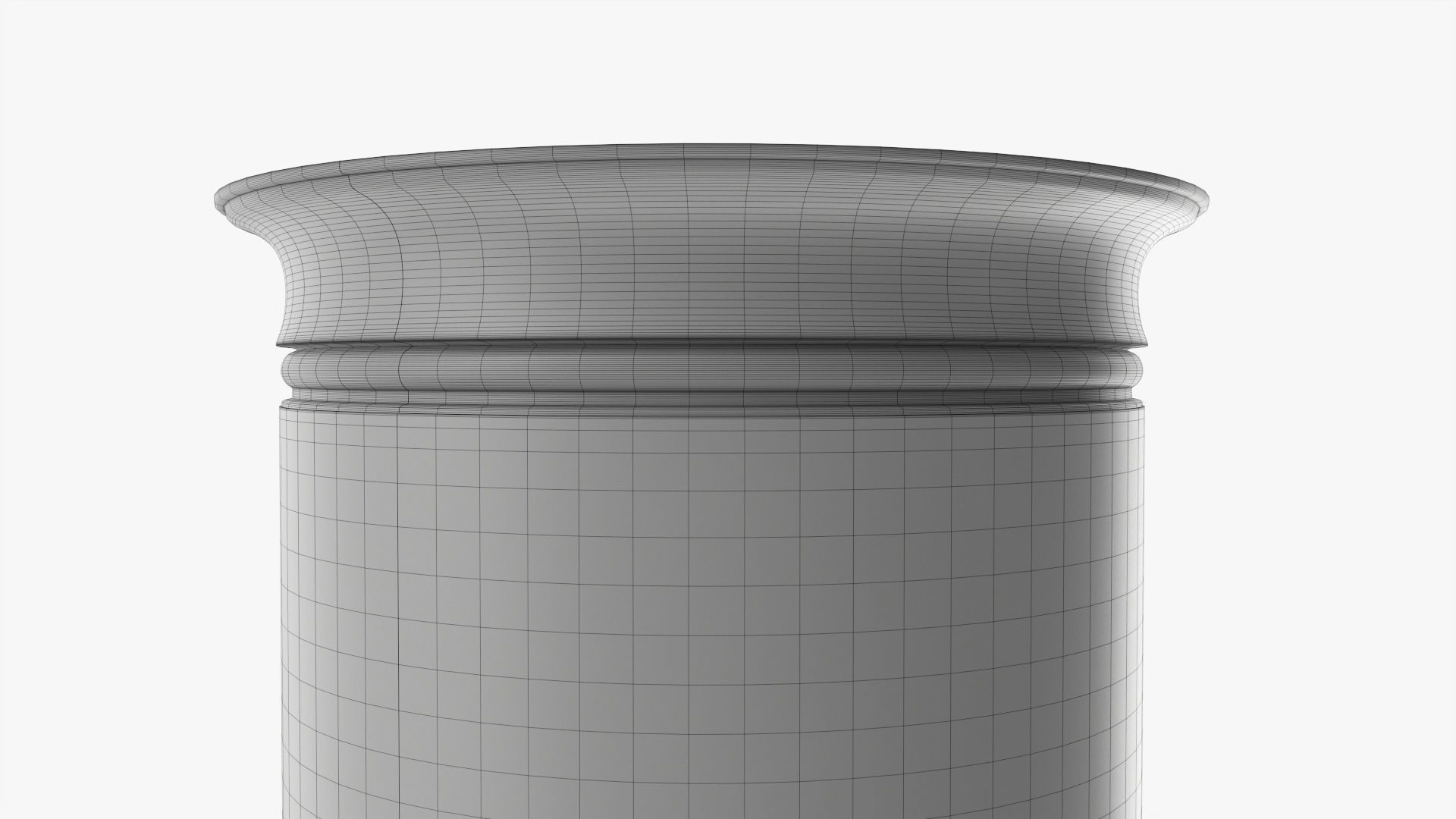 Advertising poster column mockup 3D model_6