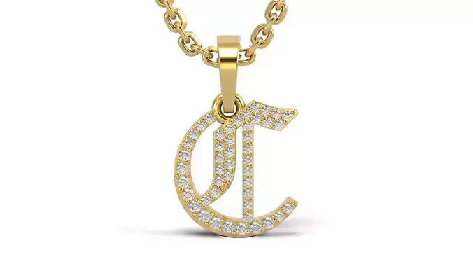 Old English C stone and solid V 2