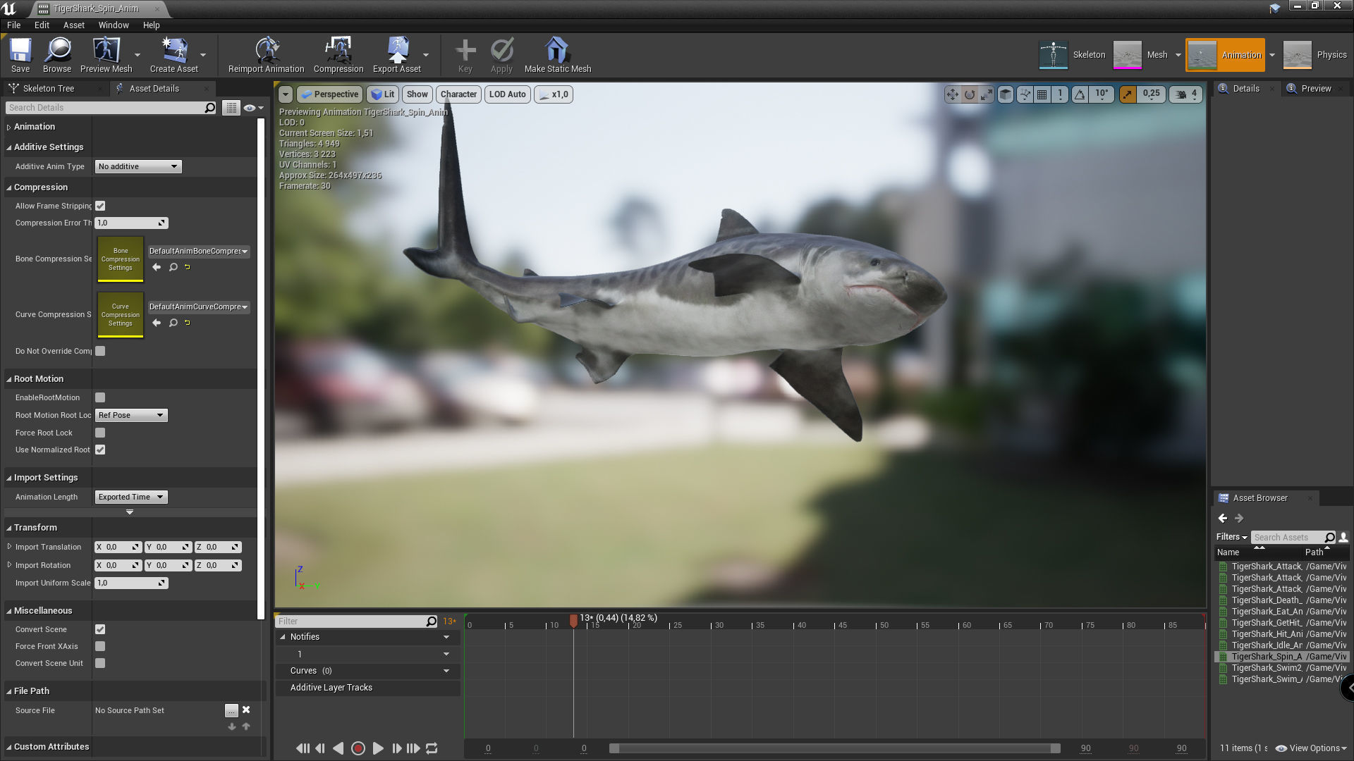 Tiger Shark - GameReady Low-poly 3D model_4