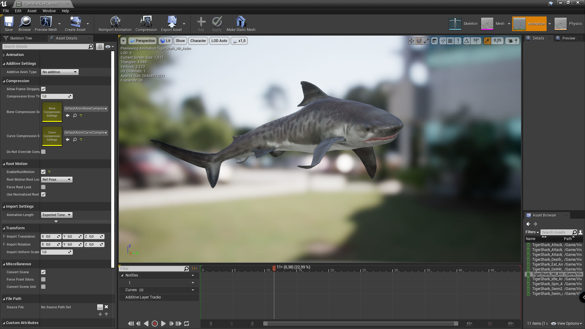 Tiger Shark - GameReady Low-poly 3D model_5