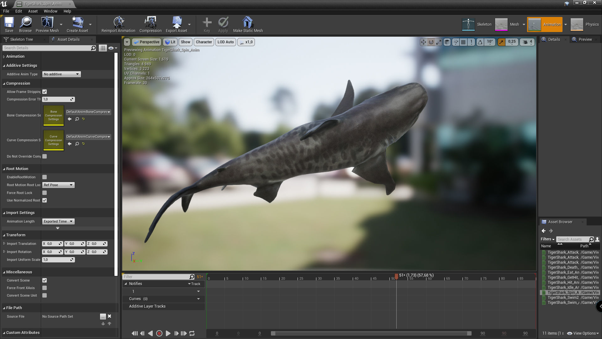 Tiger Shark - GameReady Low-poly 3D model_3