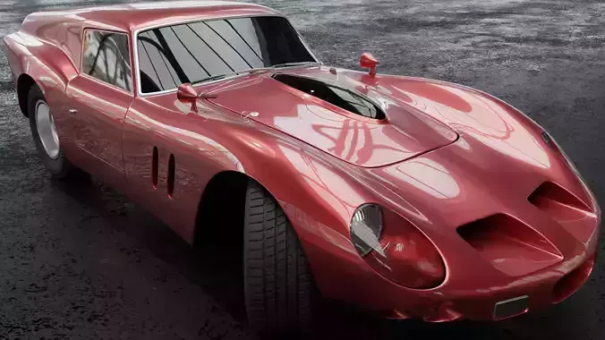 Ferrari 250 GT Breadvan Le Mans 1962f 3D model
