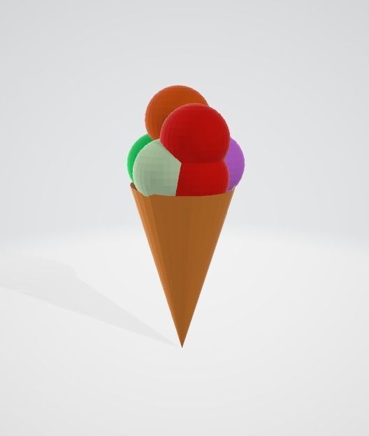 Polygon Icream Free 3D model_1