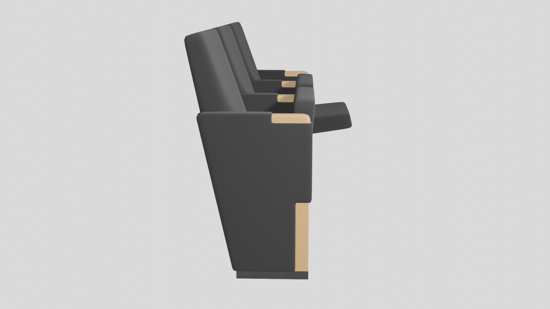 Auditorium Chair 3D model_1