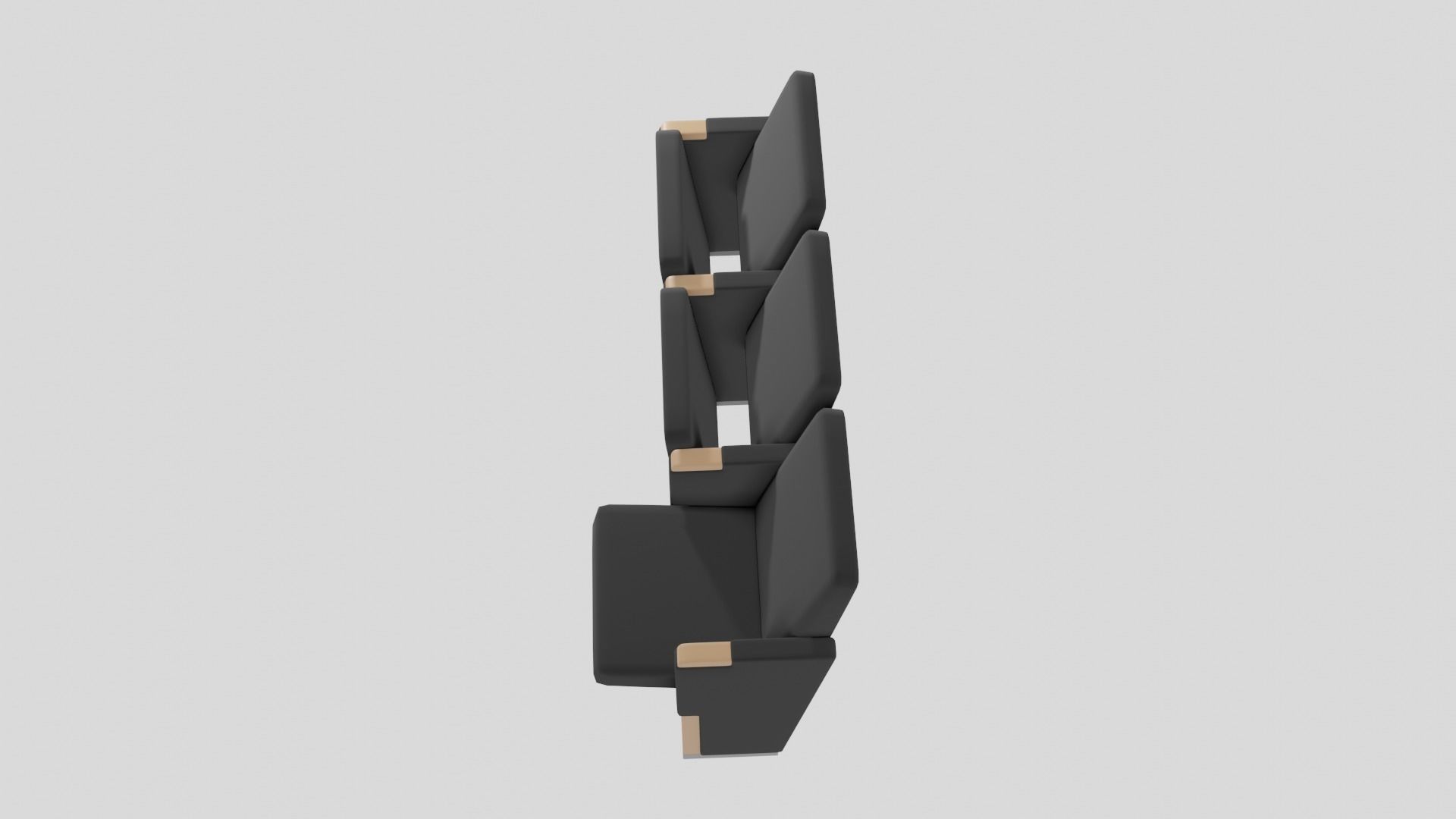 Auditorium Chair 3D model_3