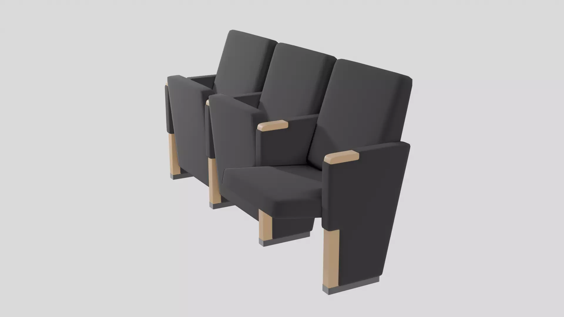 Auditorium Chair 3D model_0
