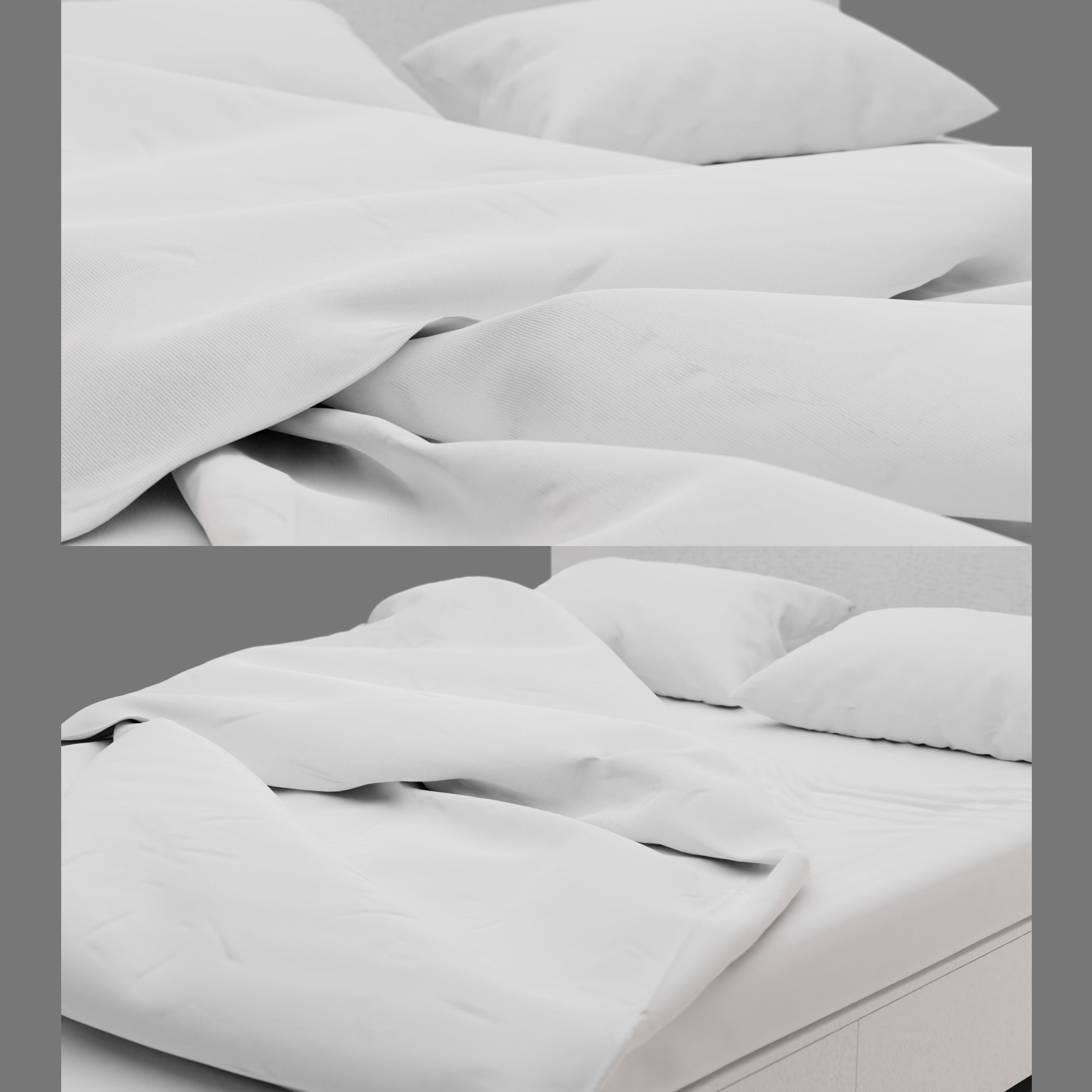 Tall Bookshelf Drawer Bed 3D model_5