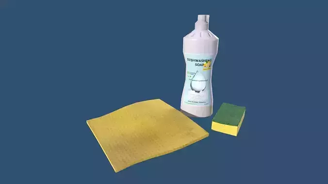 Dishwashing Soap - Sponge - Cleaning Cloth