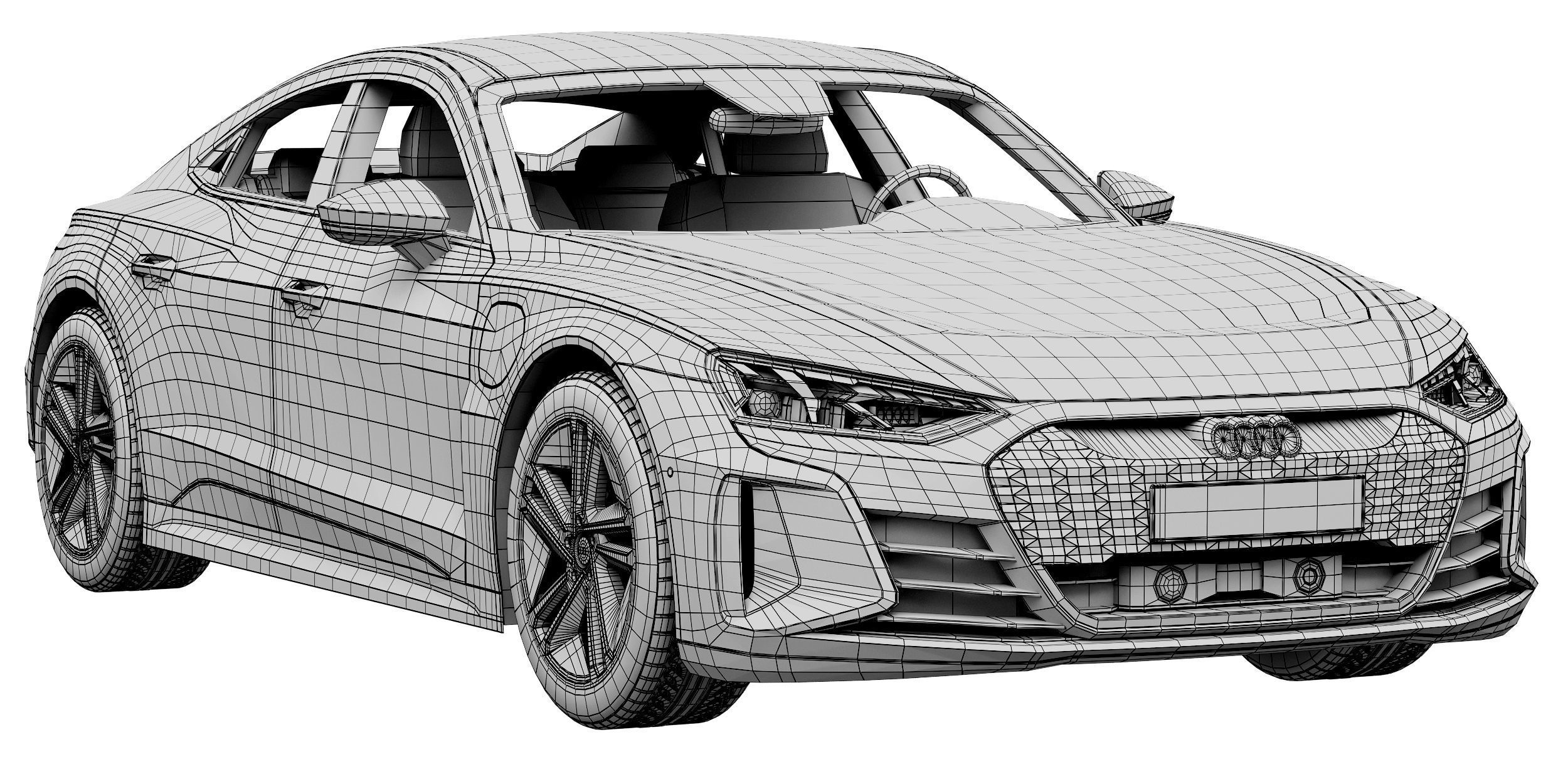 Audi RS e-tron GT 3D model_14