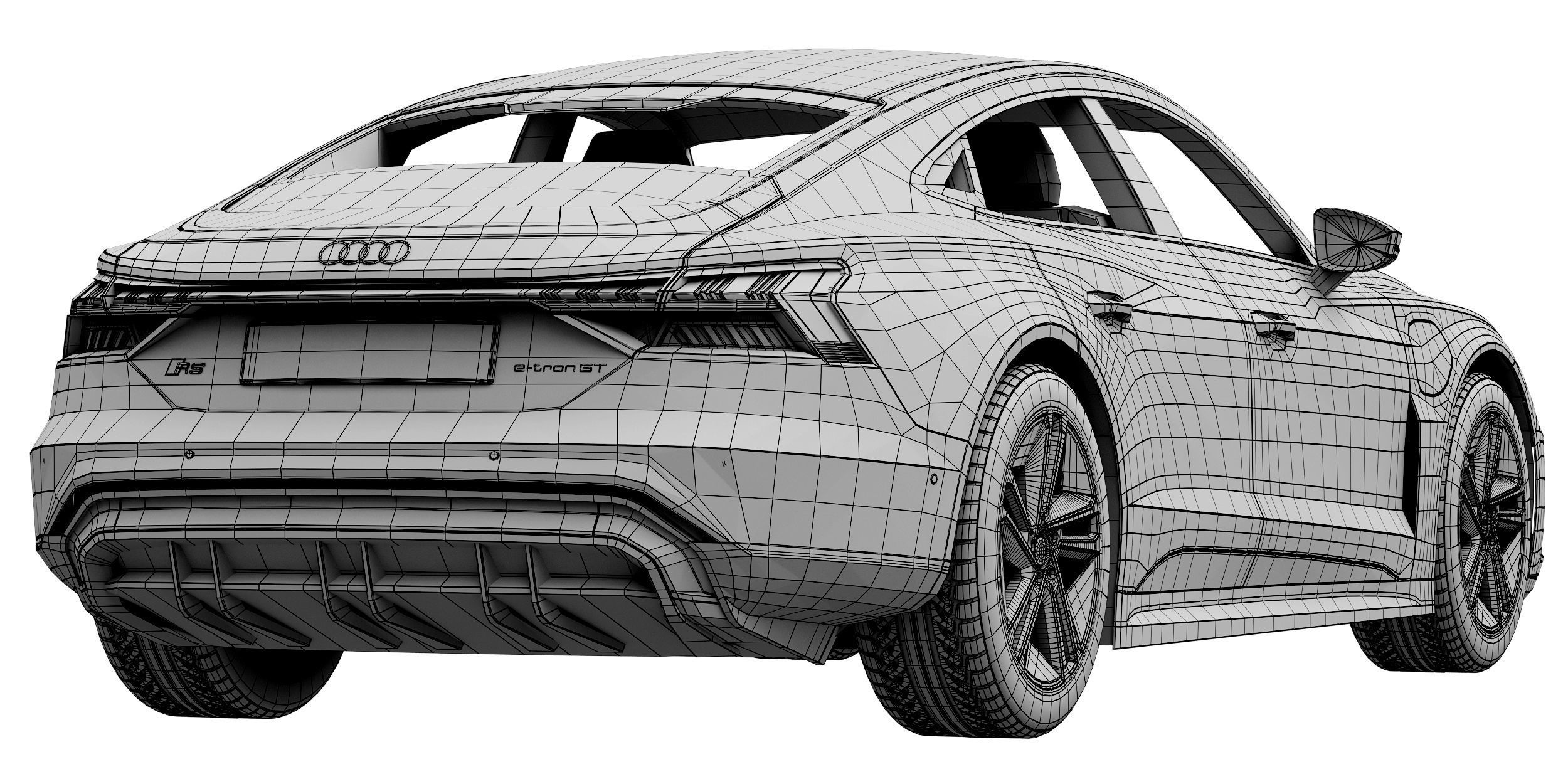 Audi RS e-tron GT 3D model_16