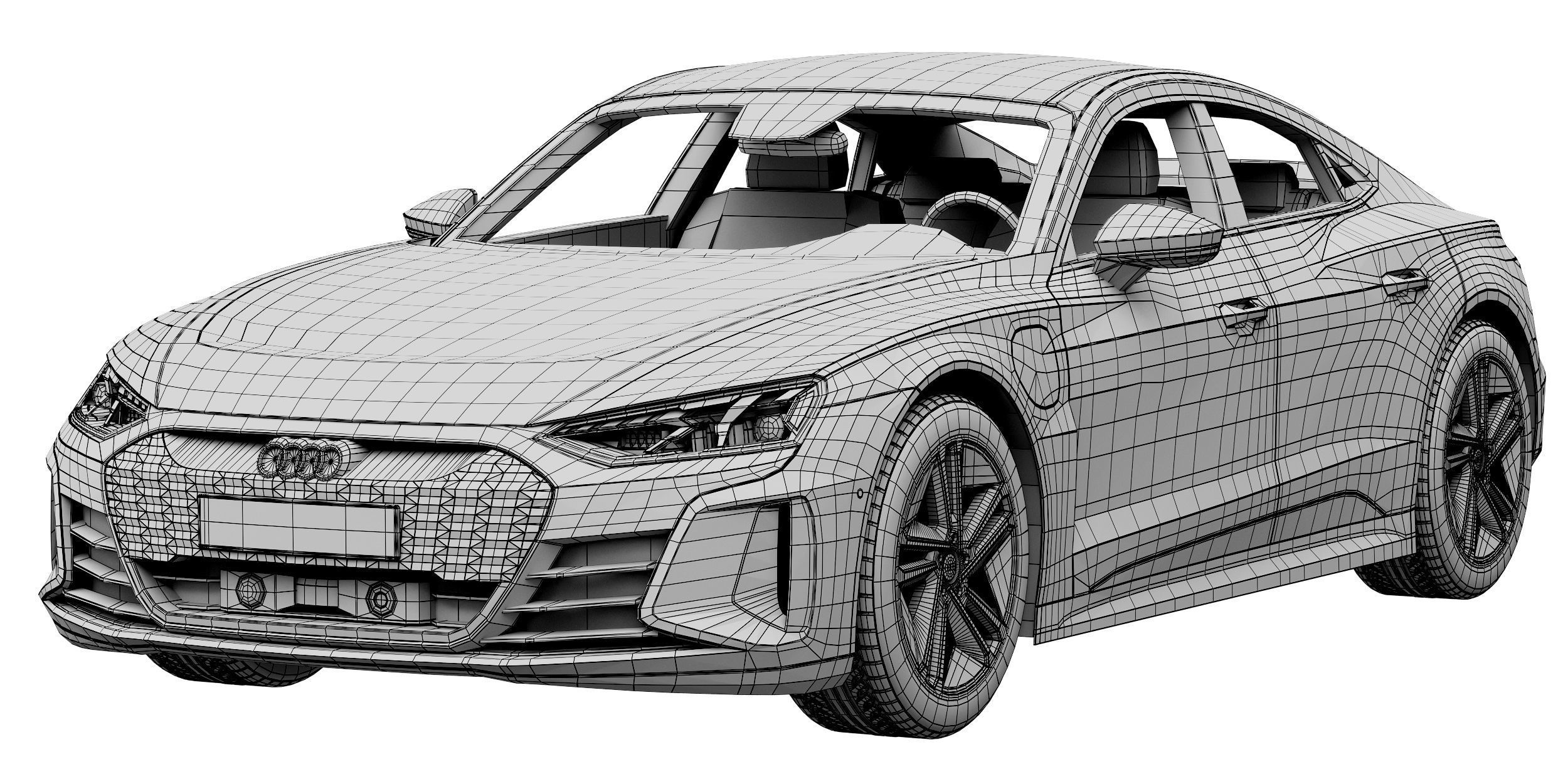 Audi RS e-tron GT 3D model_13