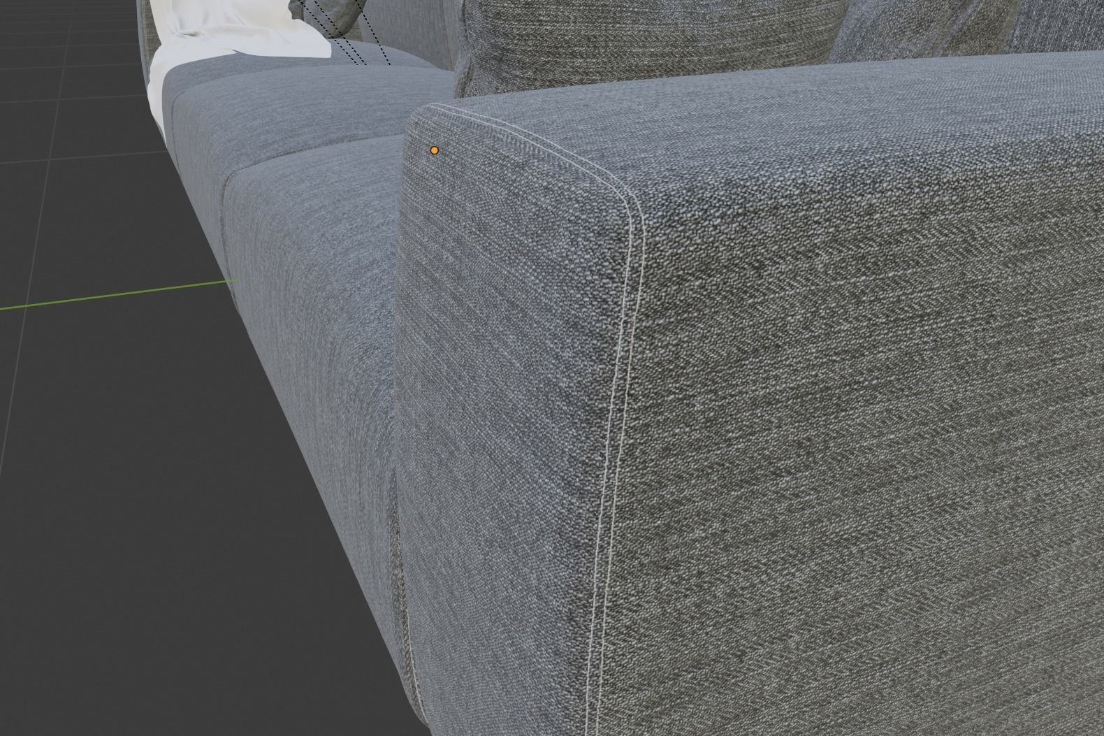 Modern sofa for archviz Free 3D model_12