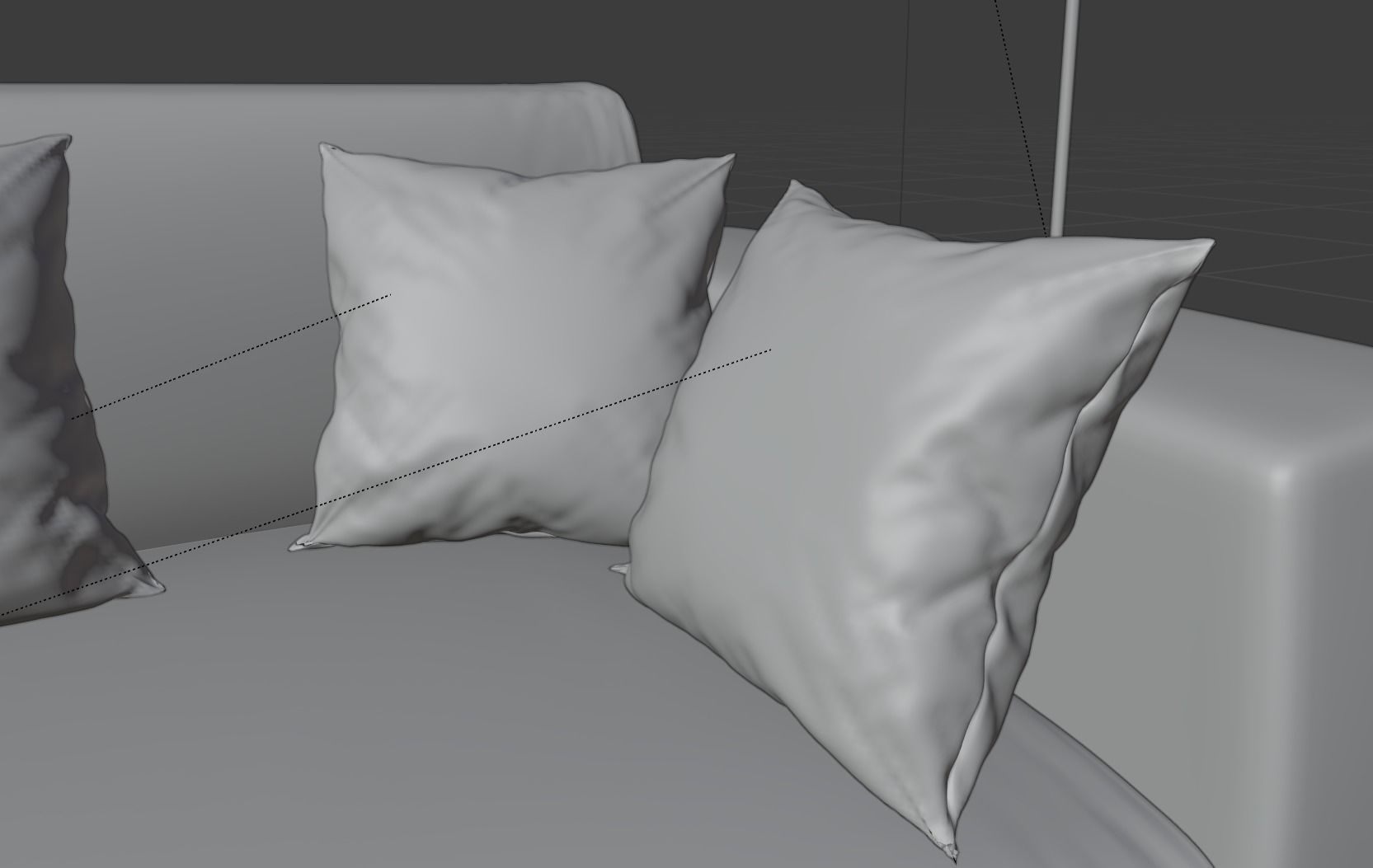 Modern sofa for archviz Free 3D model_7