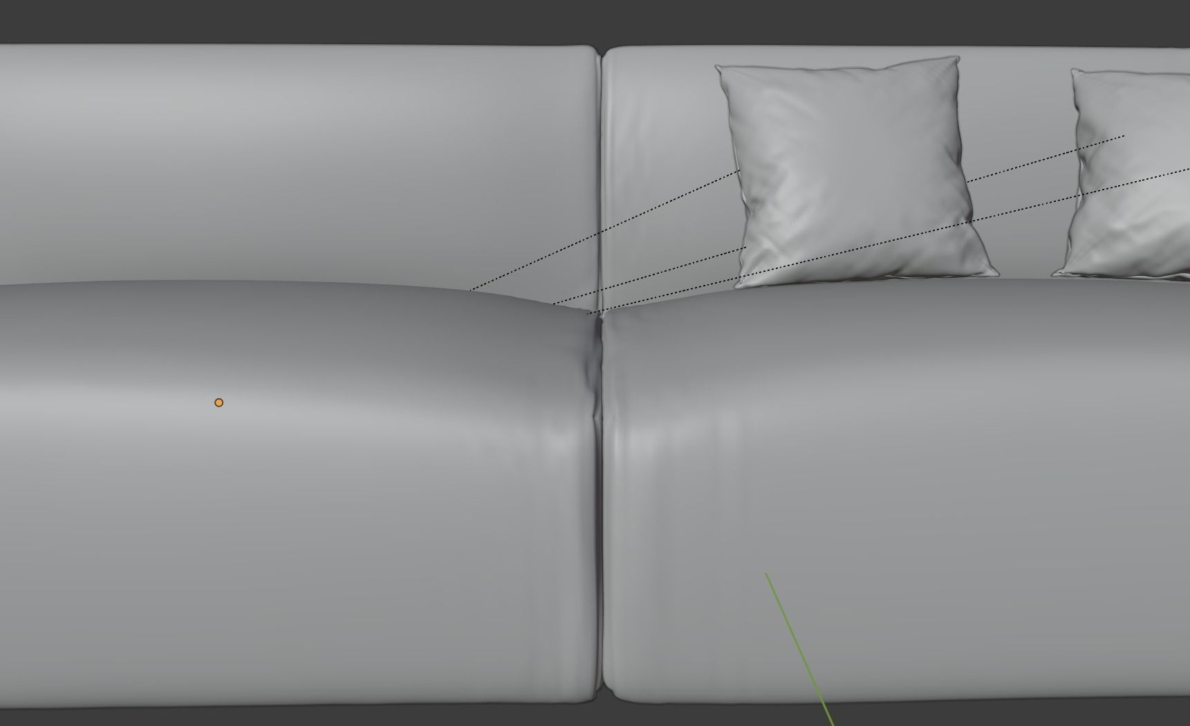 Modern sofa for archviz Free 3D model_8