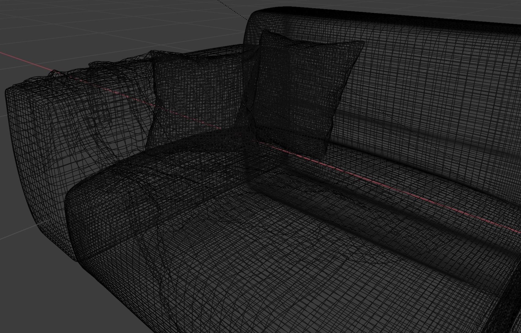 Modern sofa for archviz Free 3D model_11