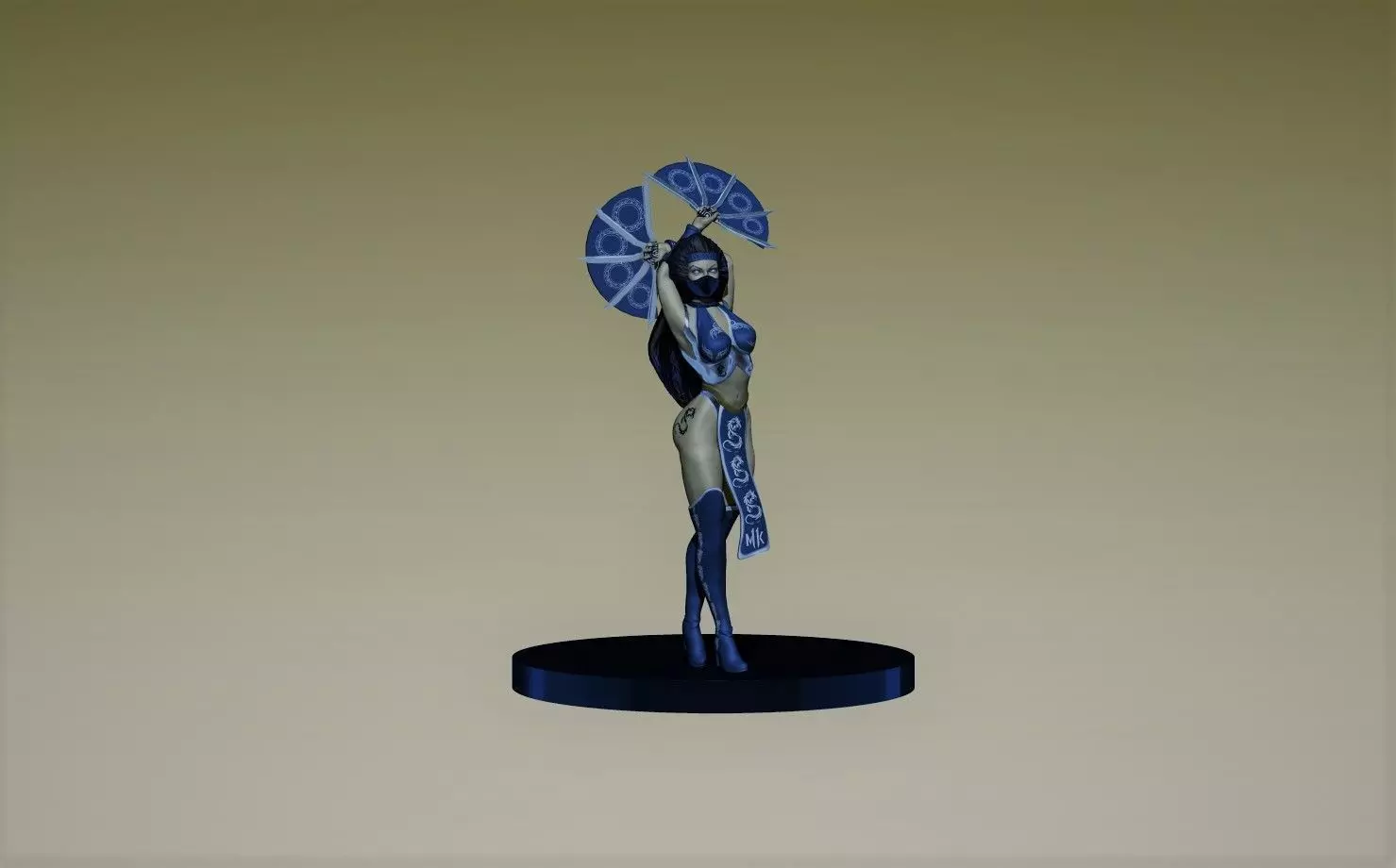 Kitana Mortal Kombat 3D print model