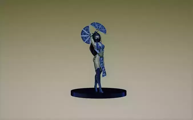 Kitana Mortal Kombat 3D model