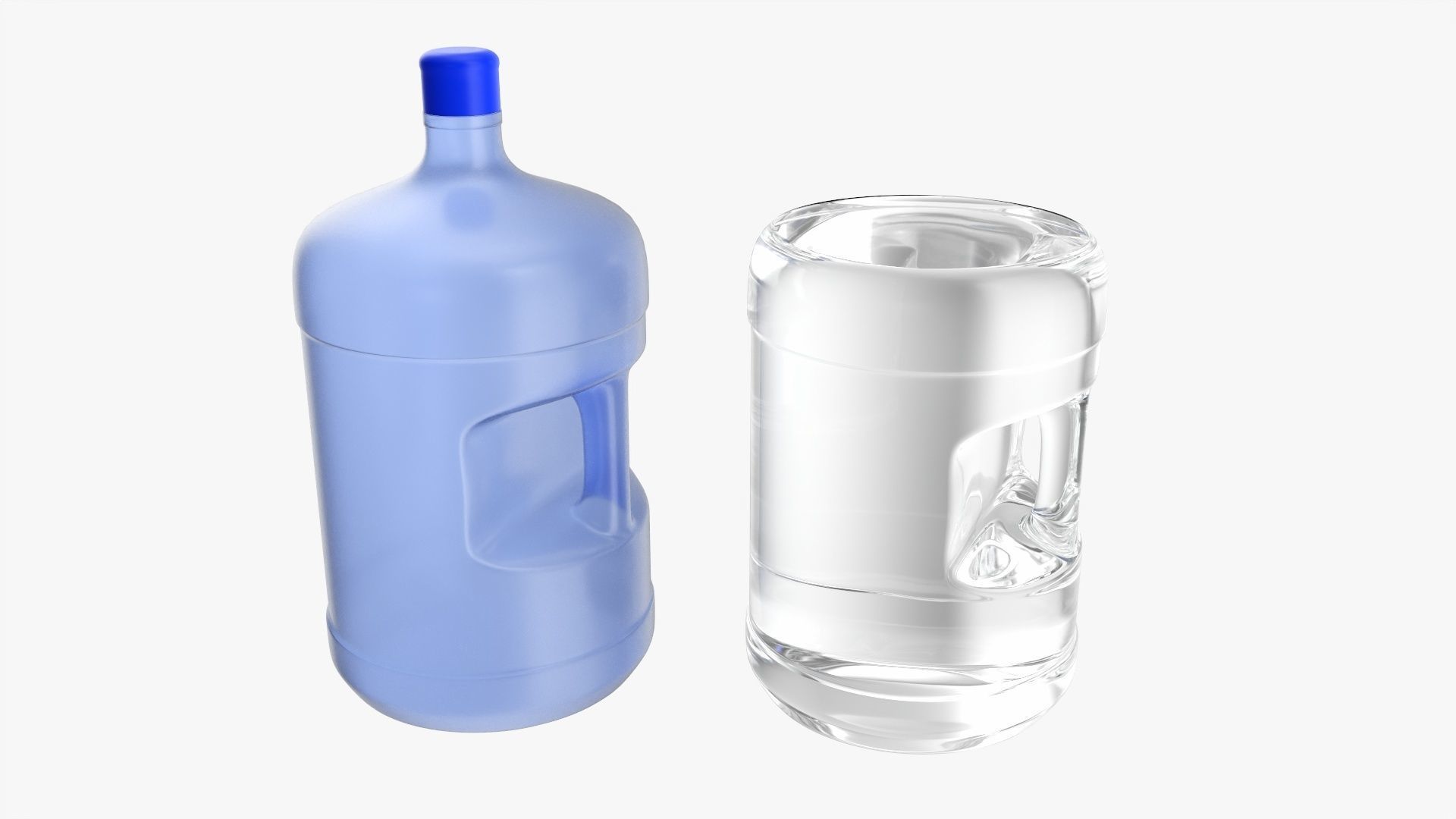 Drinking water bottle large 3D model_1