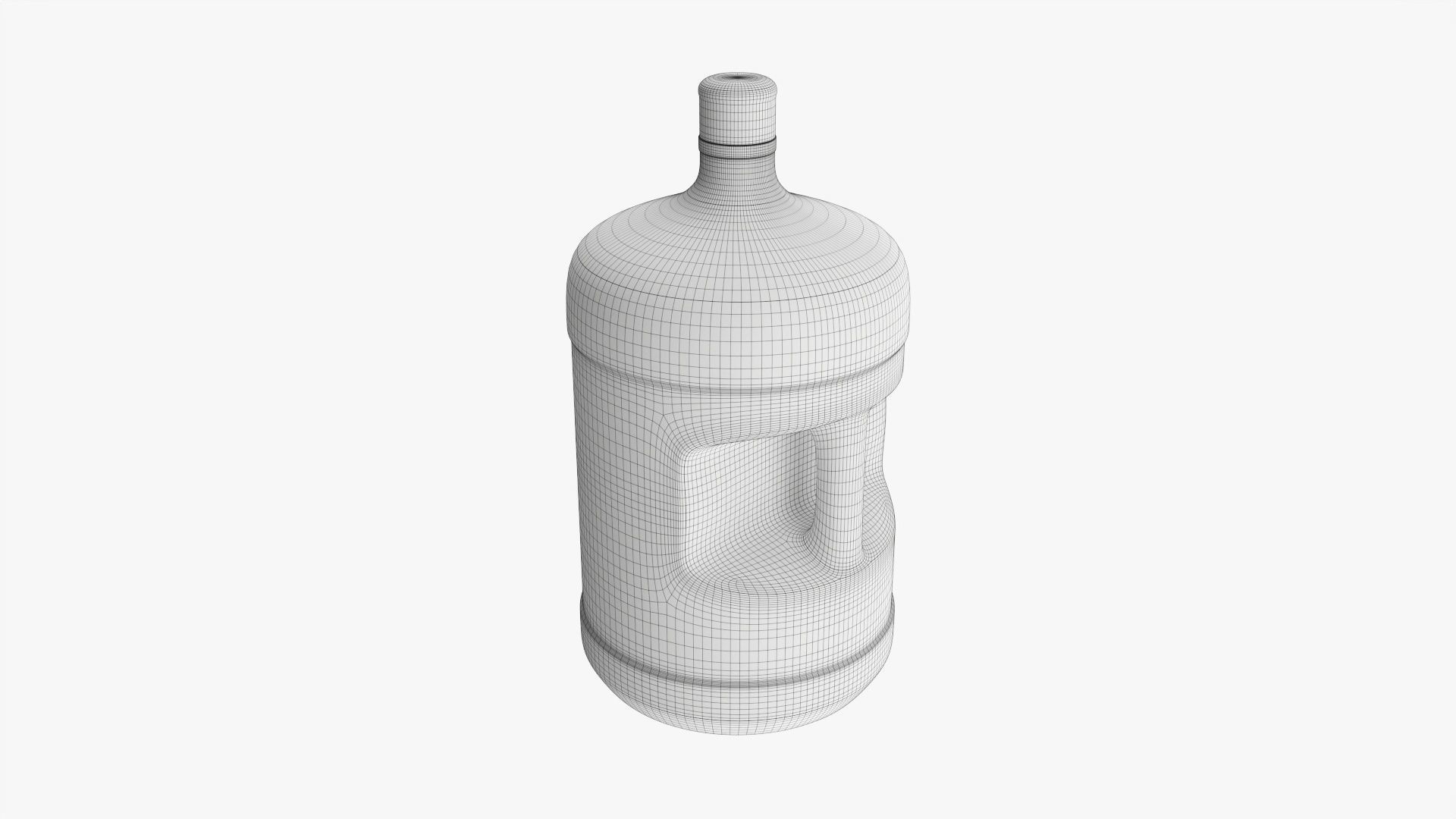 Drinking water bottle large 3D model_7