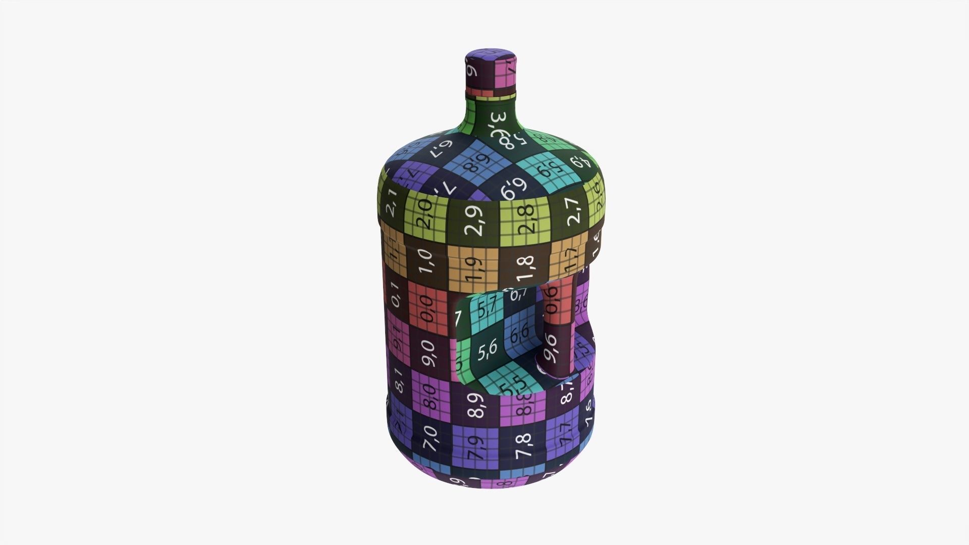 Drinking water bottle large 3D model_10