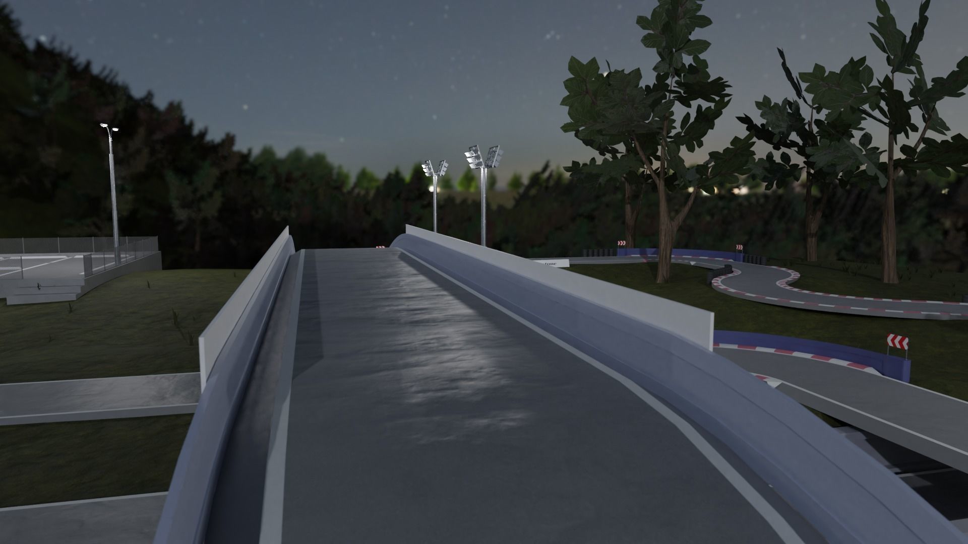 Go Kart race track Low-poly 3D model_22