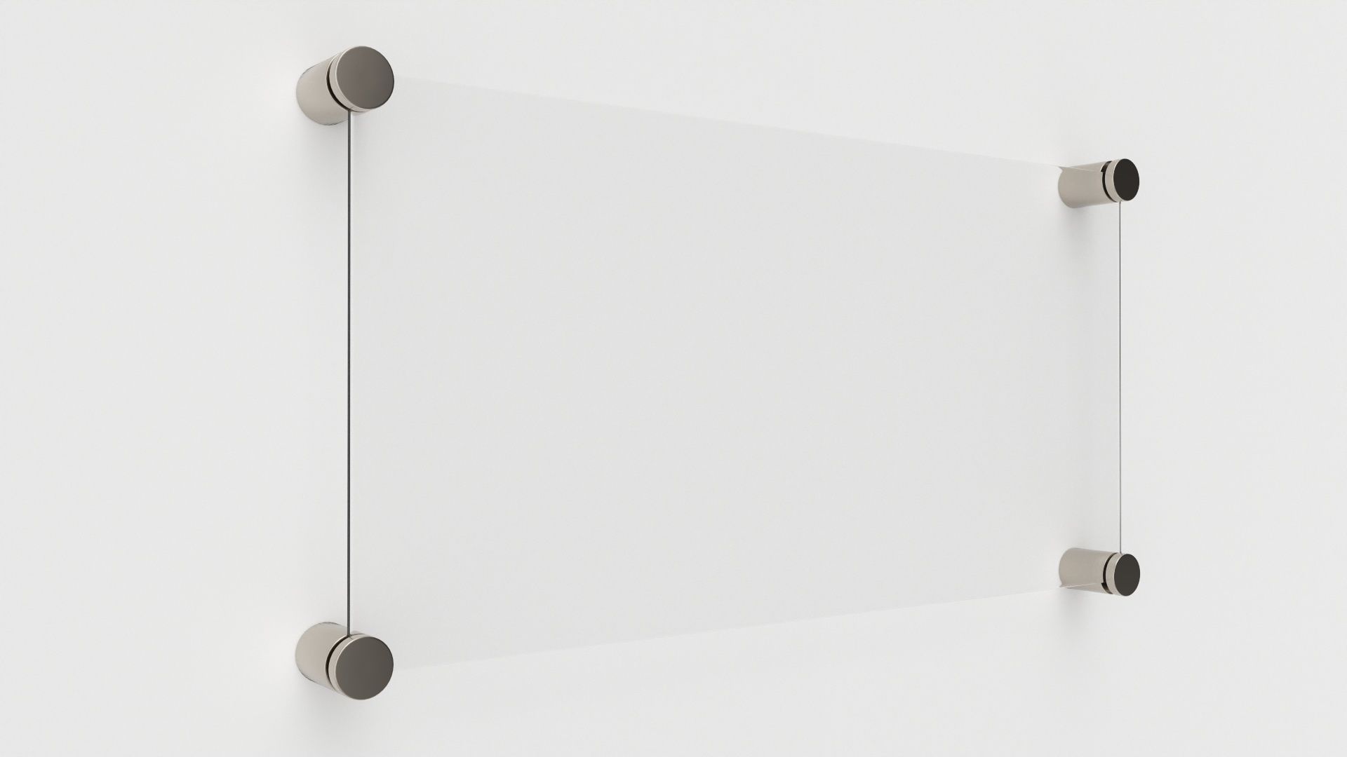 Nameplate logo signage mockup 02 3D model_1