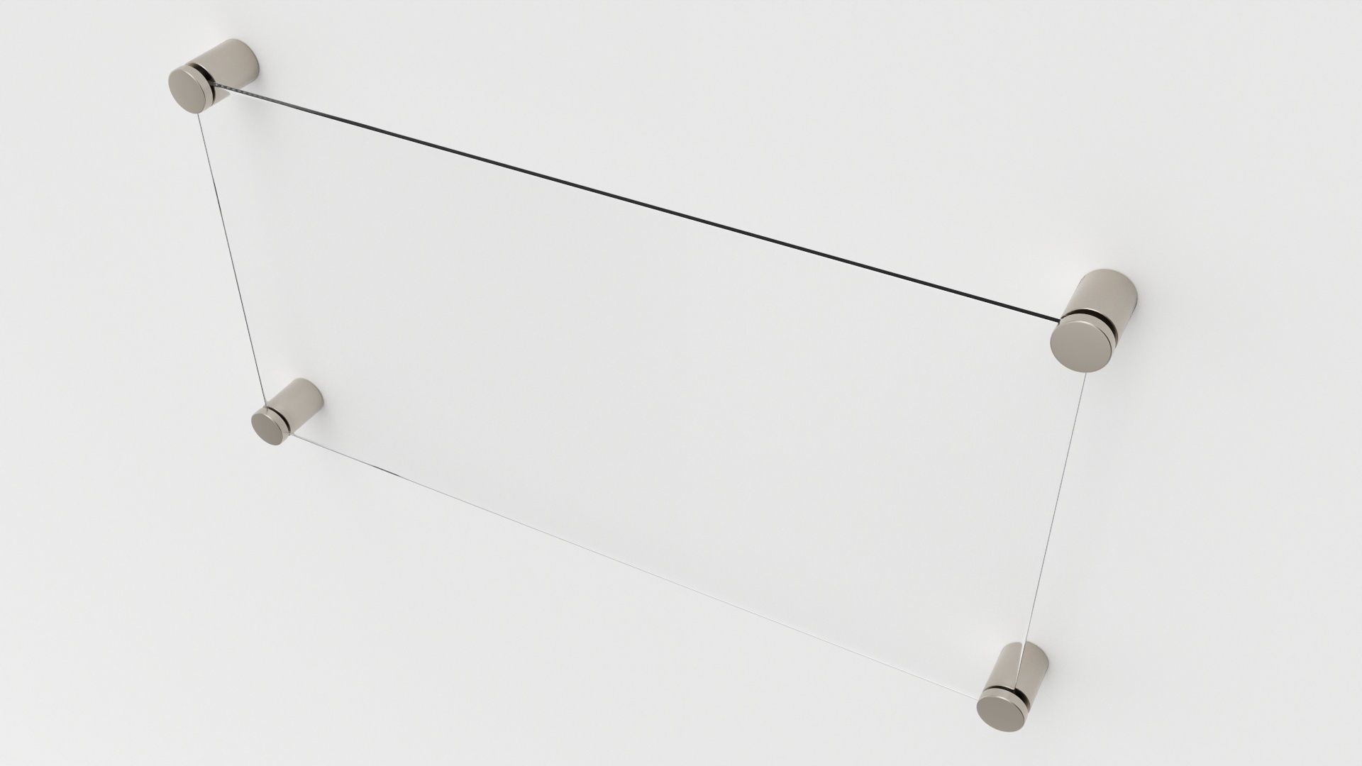 Nameplate logo signage mockup 02 3D model_2