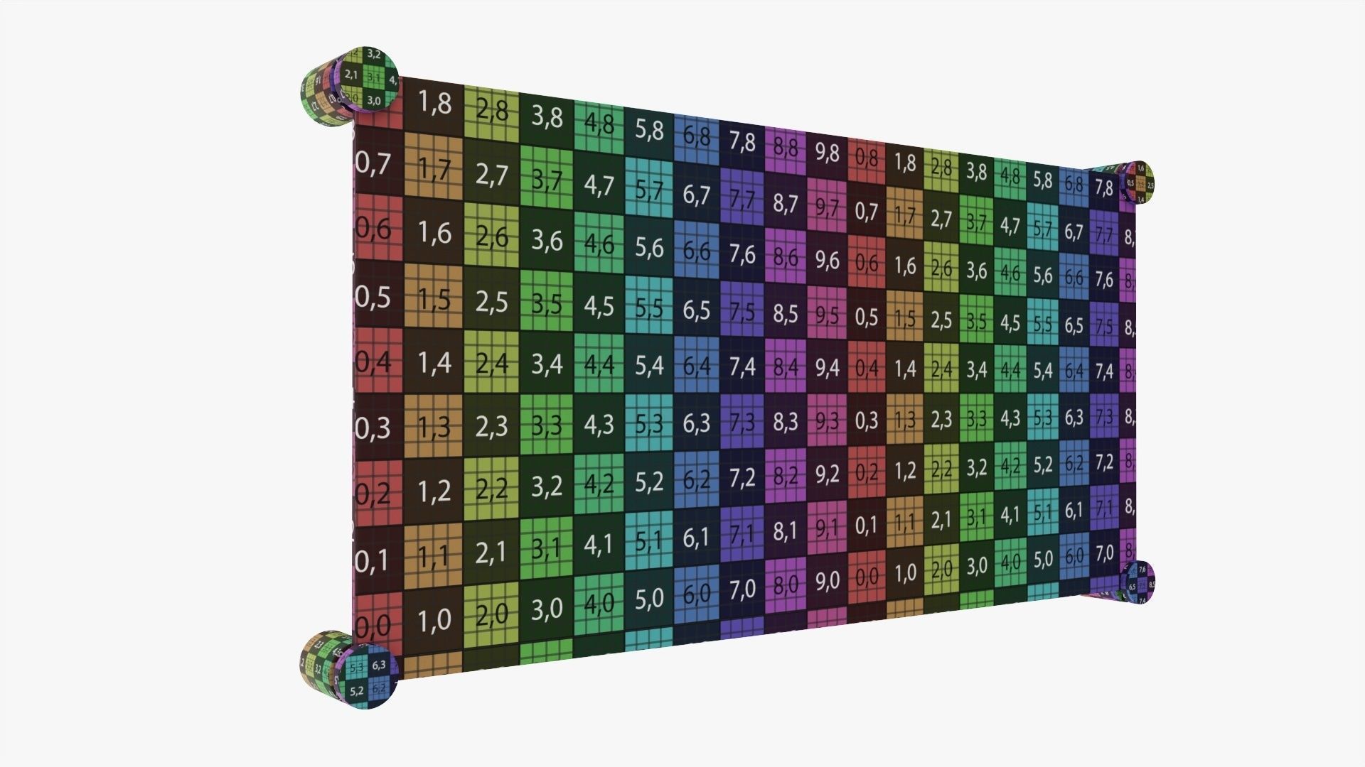 Nameplate logo signage mockup 02 3D model_7