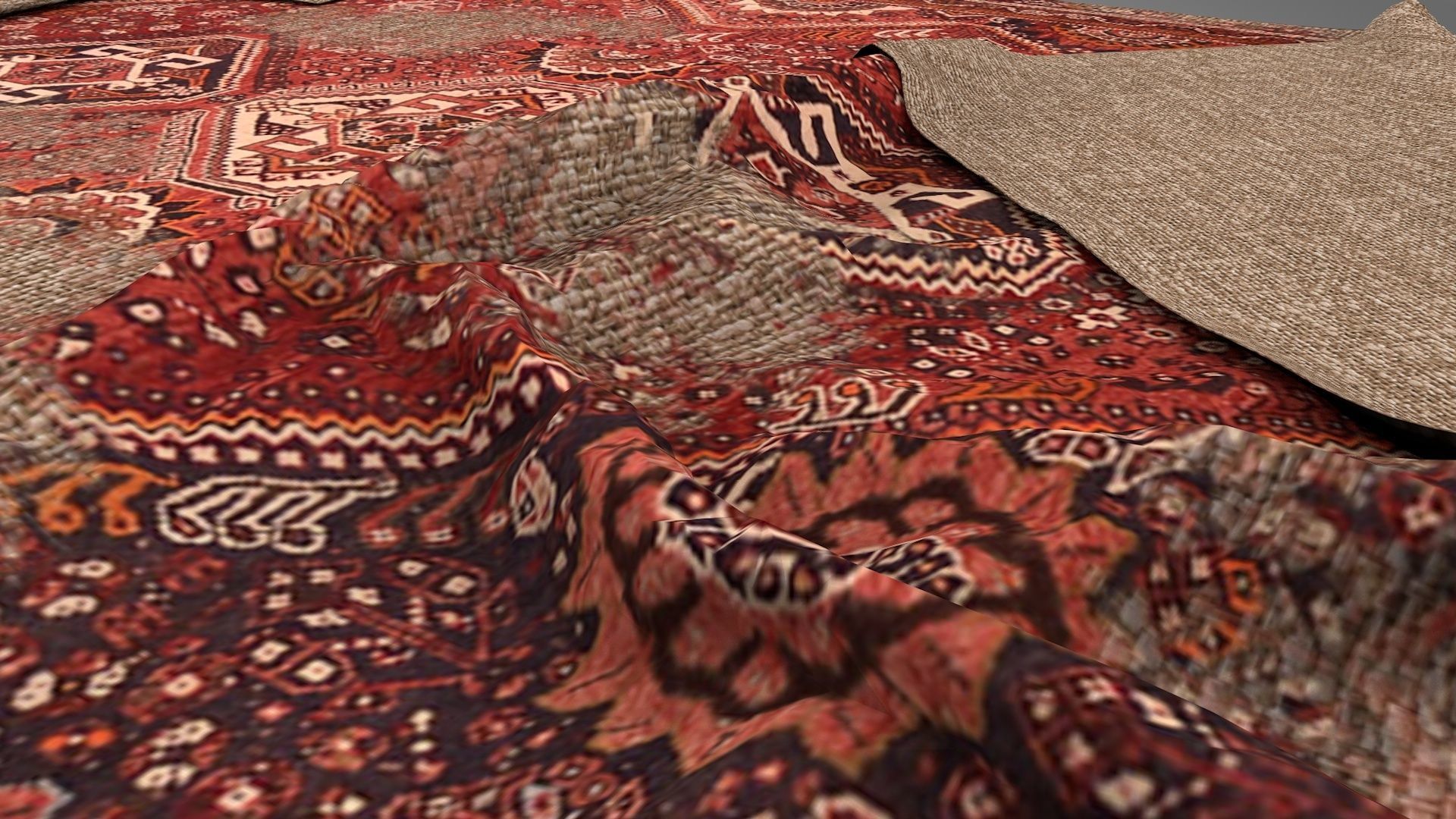 Old Rugs and Carpets 3D model_11