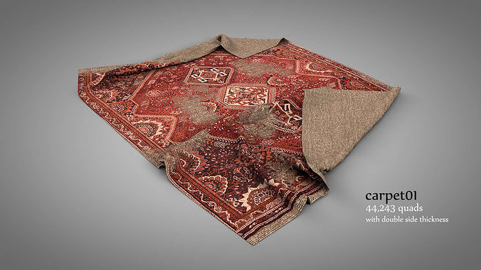 Old Rugs and Carpets 3D model 2