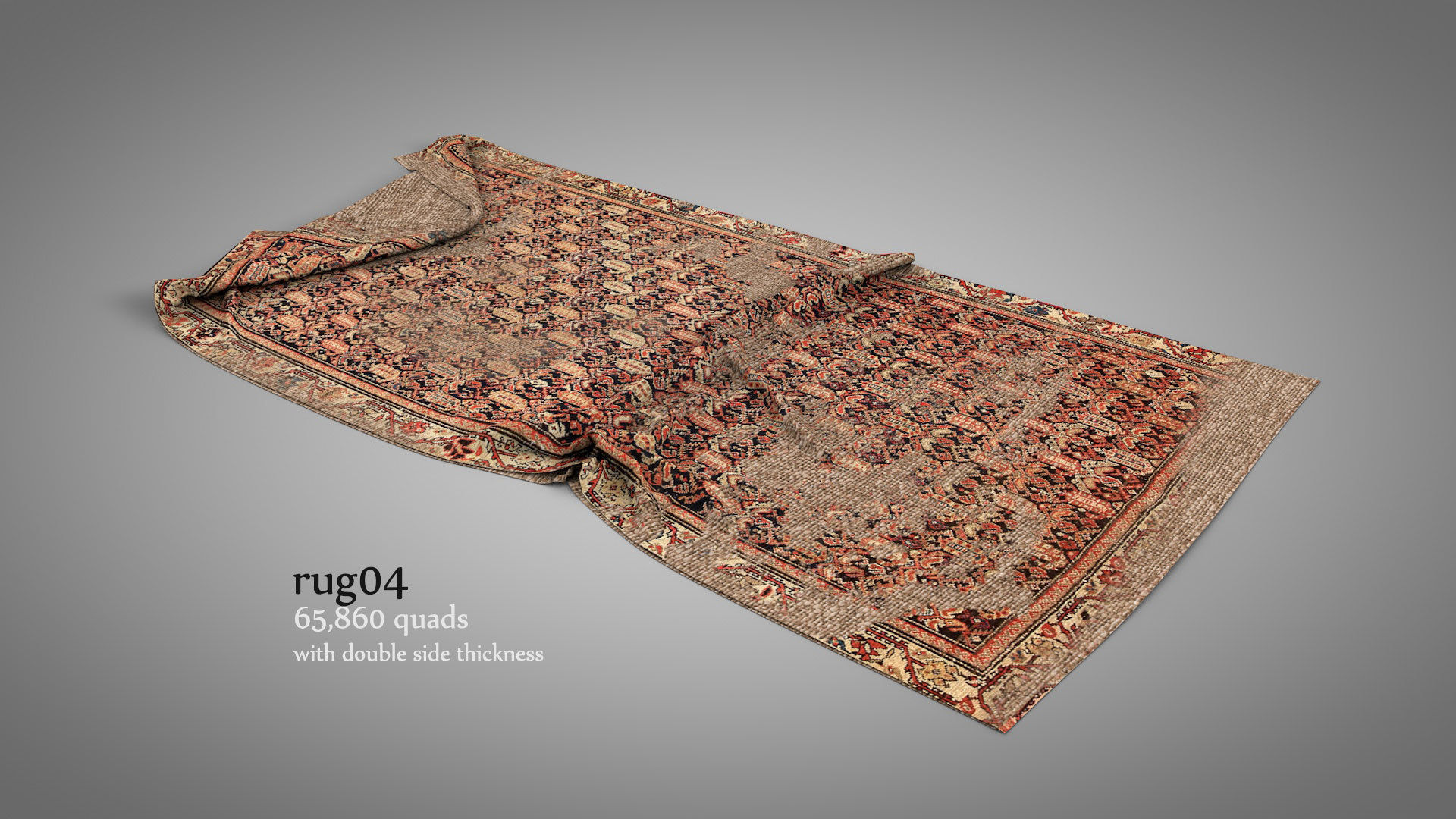 Old Rugs and Carpets 3D model_9