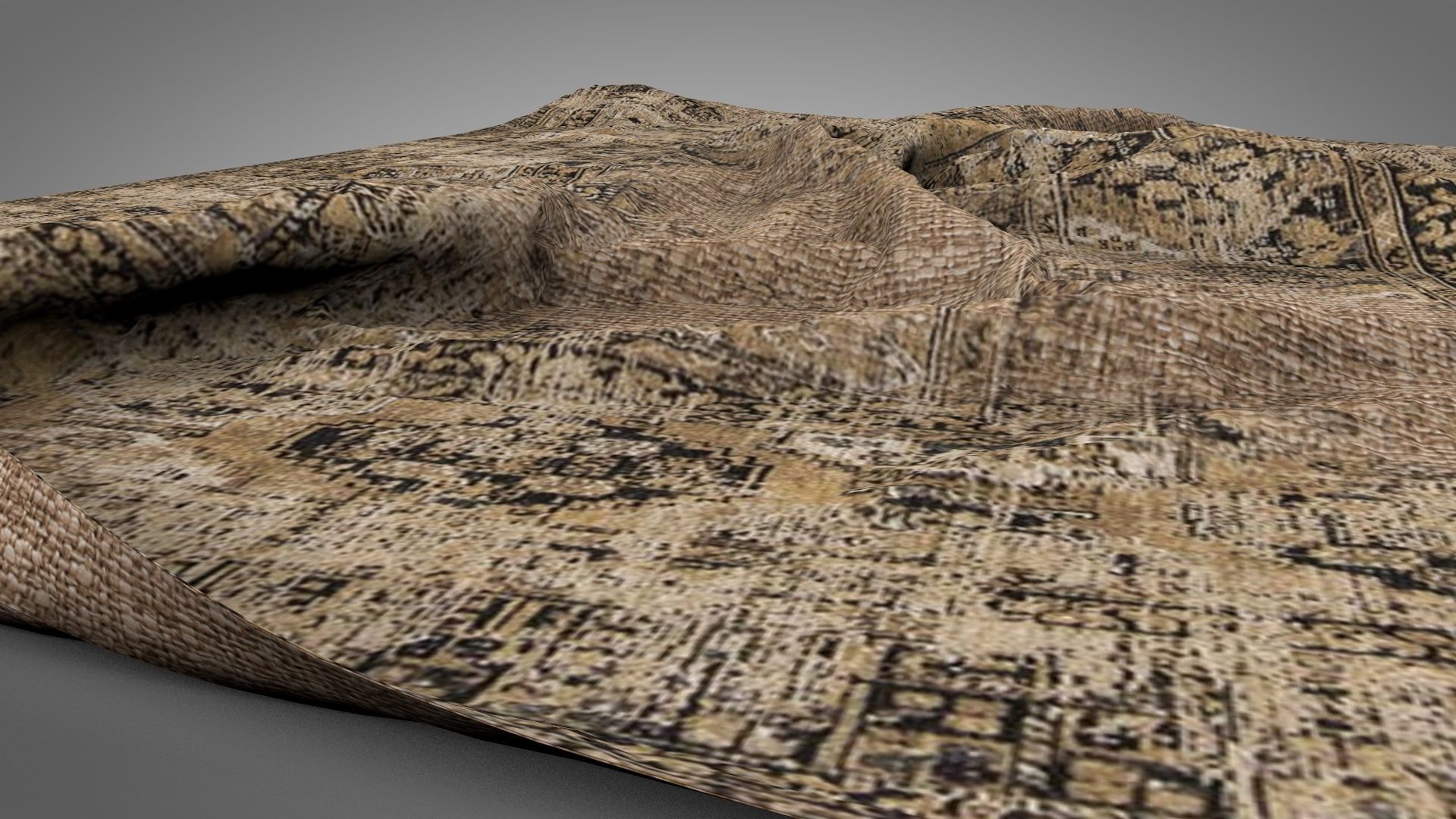 Old Rugs and Carpets 3D model_13