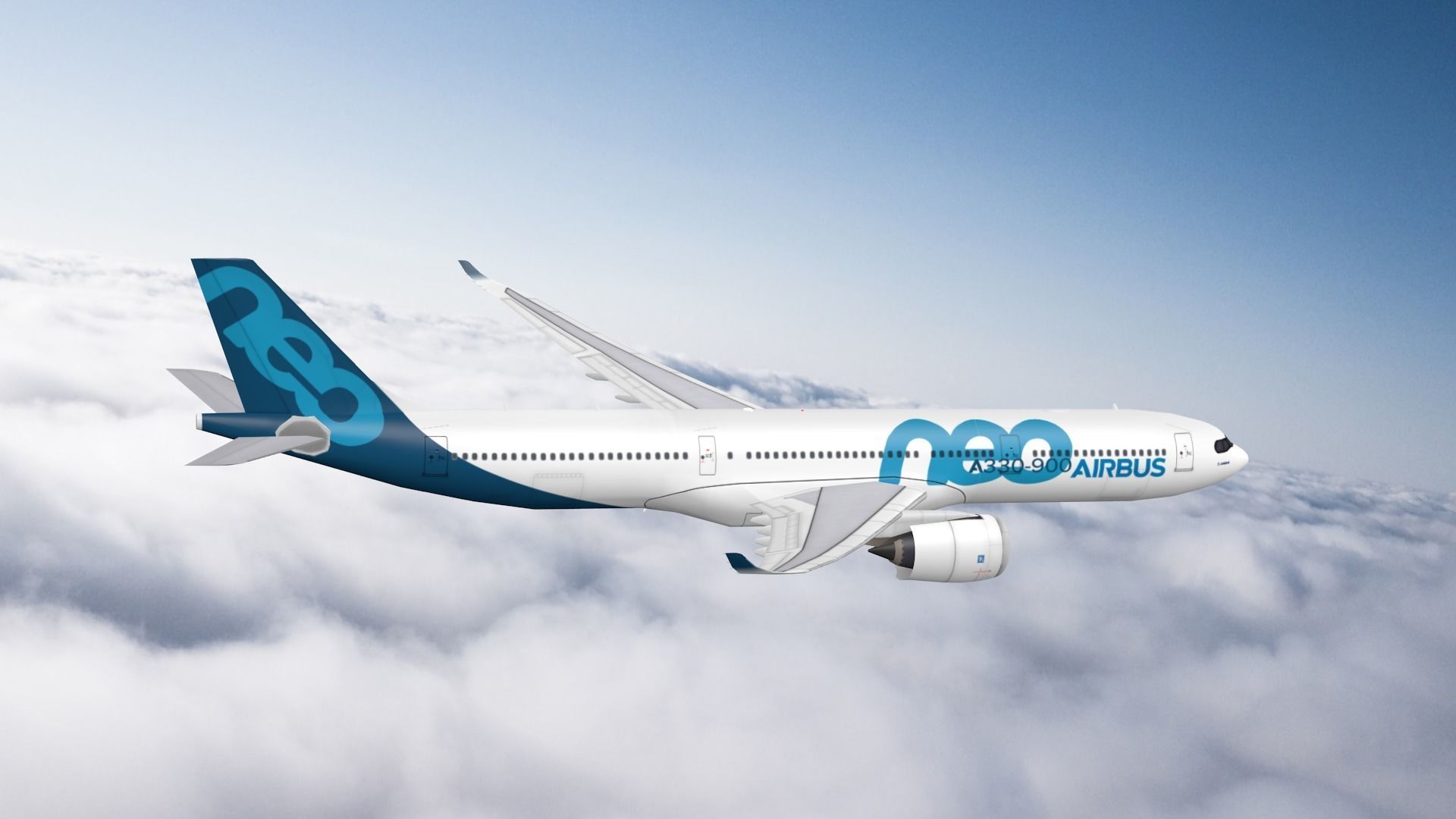 Airbus A330-900neo 3D Model 3D model_2
