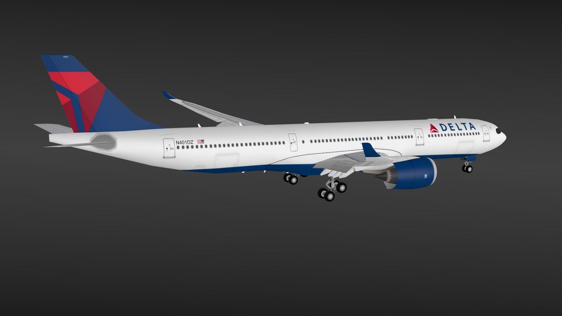 Airbus A330-900neo 3D Model 3D model_12