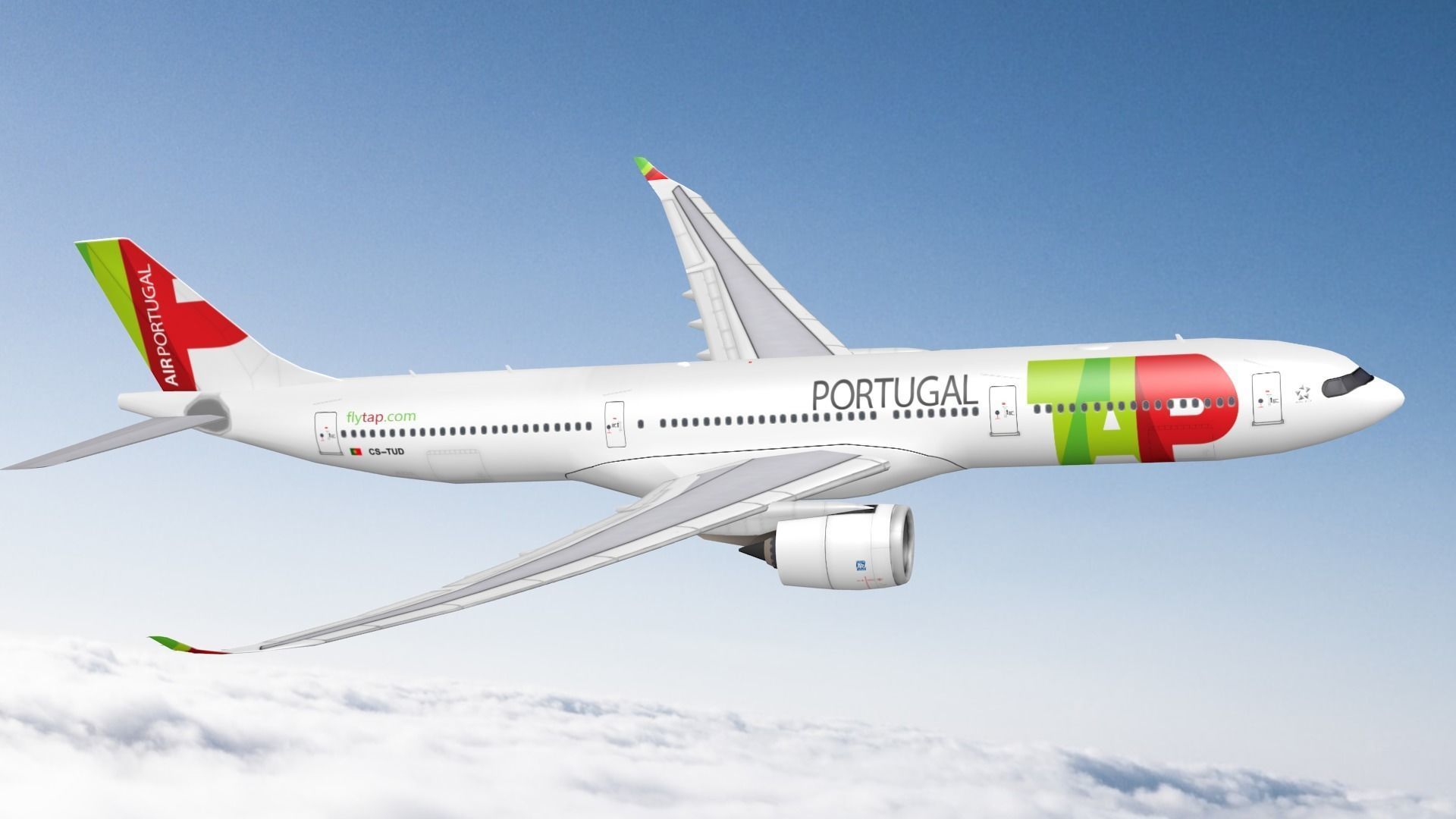Airbus A330-900neo 3D Model 3D model_1