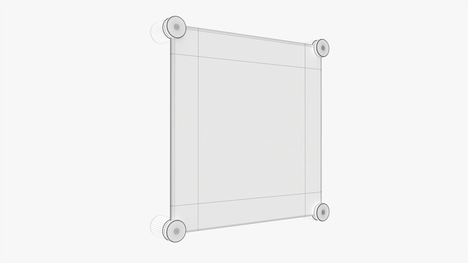 Nameplate logo signage mockup 04 3D model_6