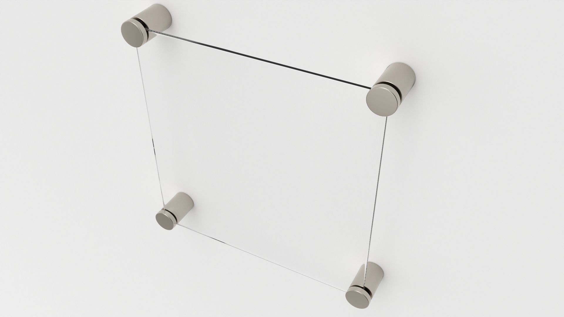 Nameplate logo signage mockup 04 3D model_2